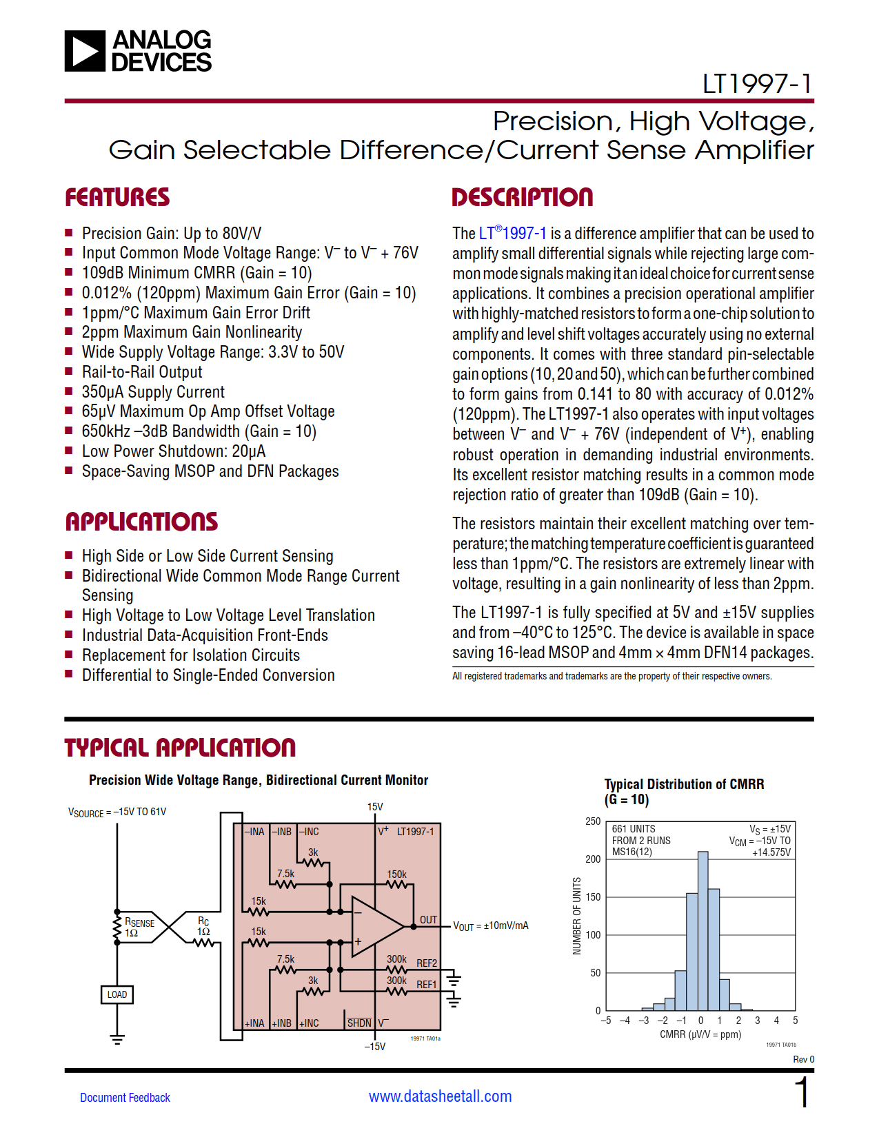 LT1997-1 Datasheet