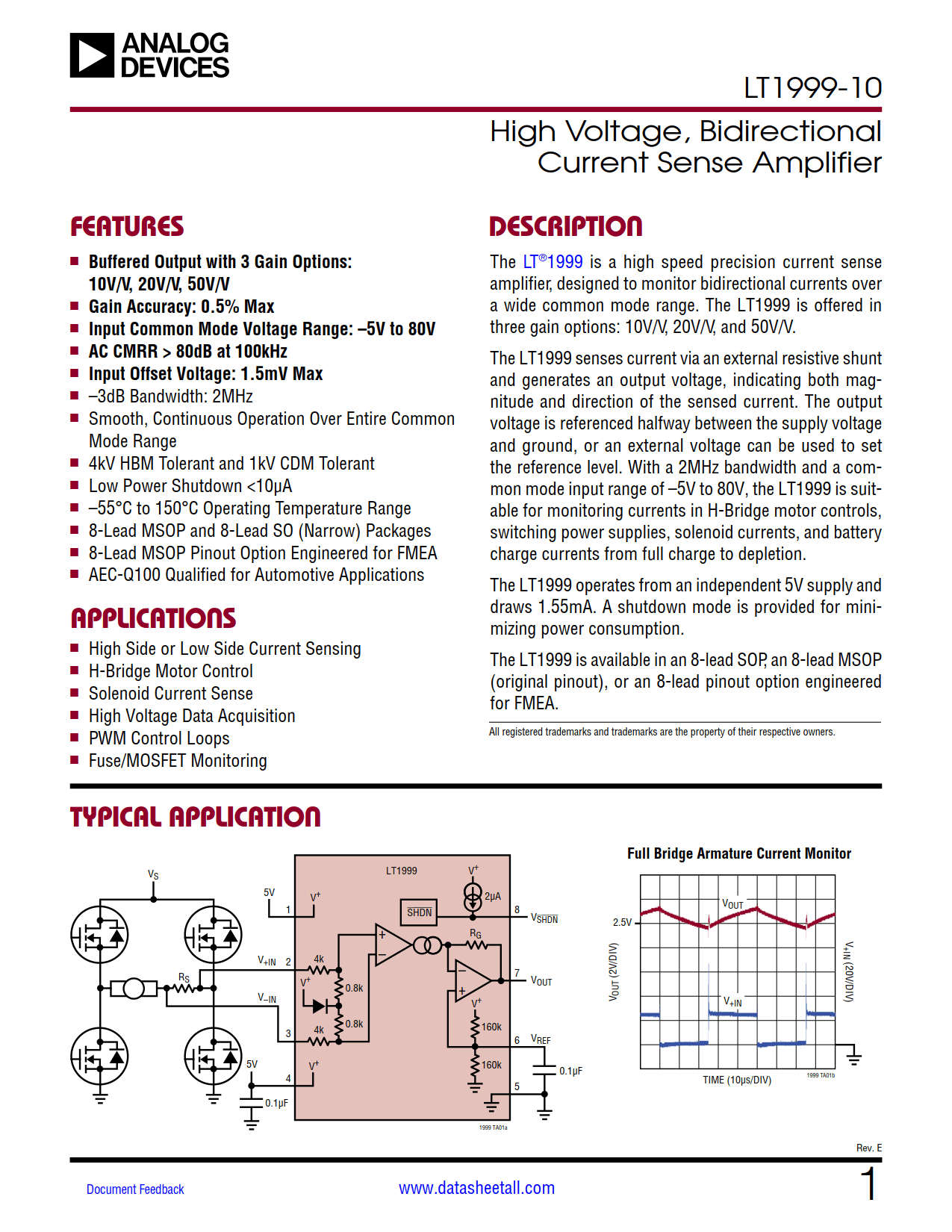 LT1999-10 Datasheet