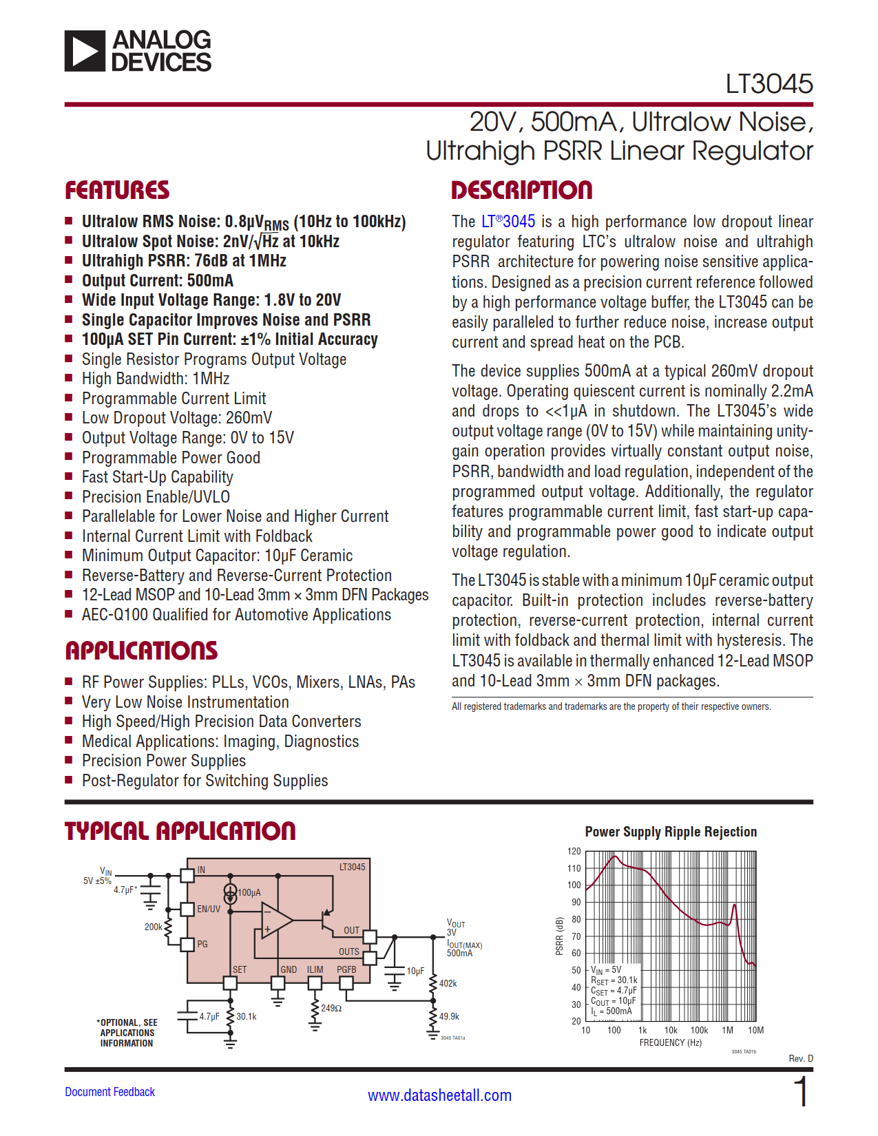 LT3045 Datasheet