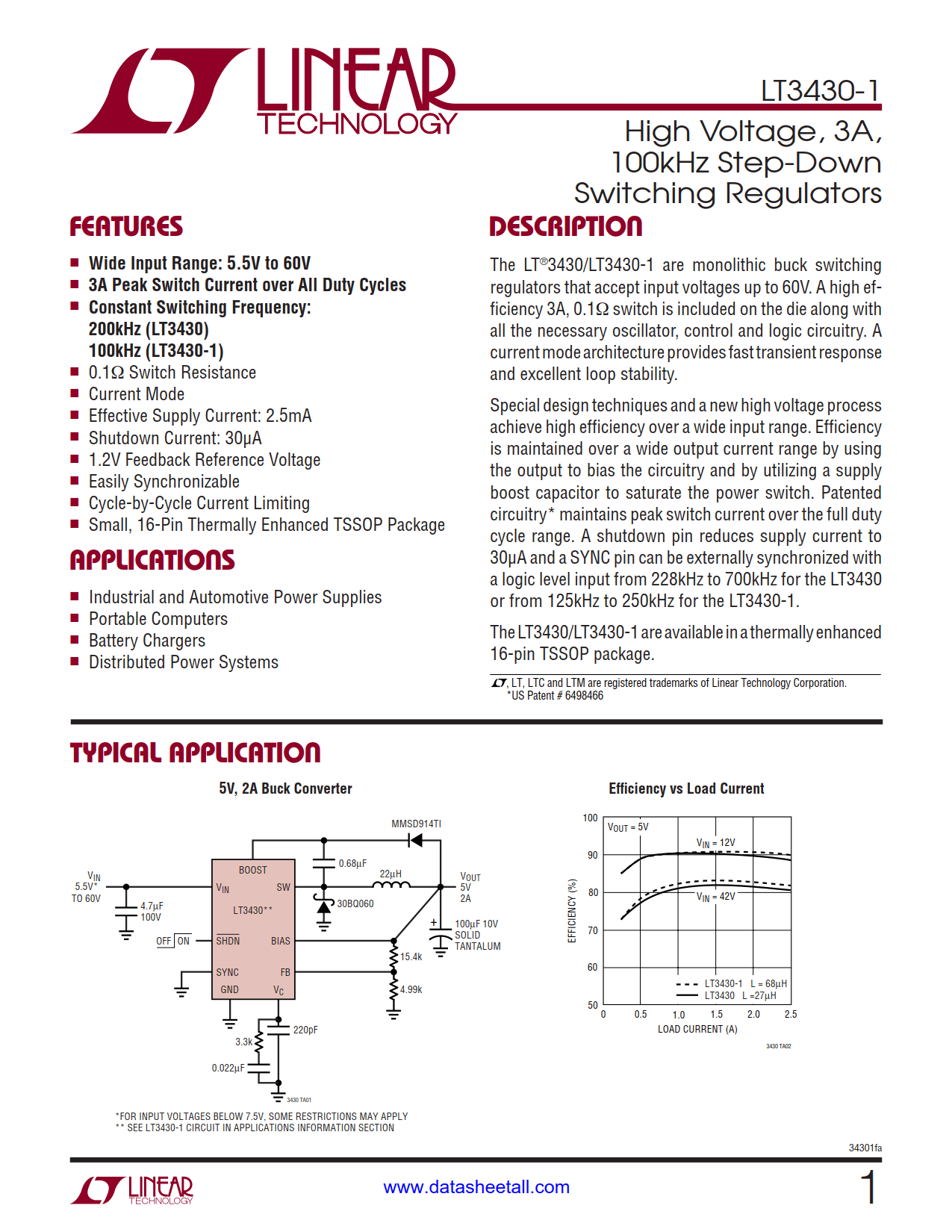 LT3430-1 Datasheet