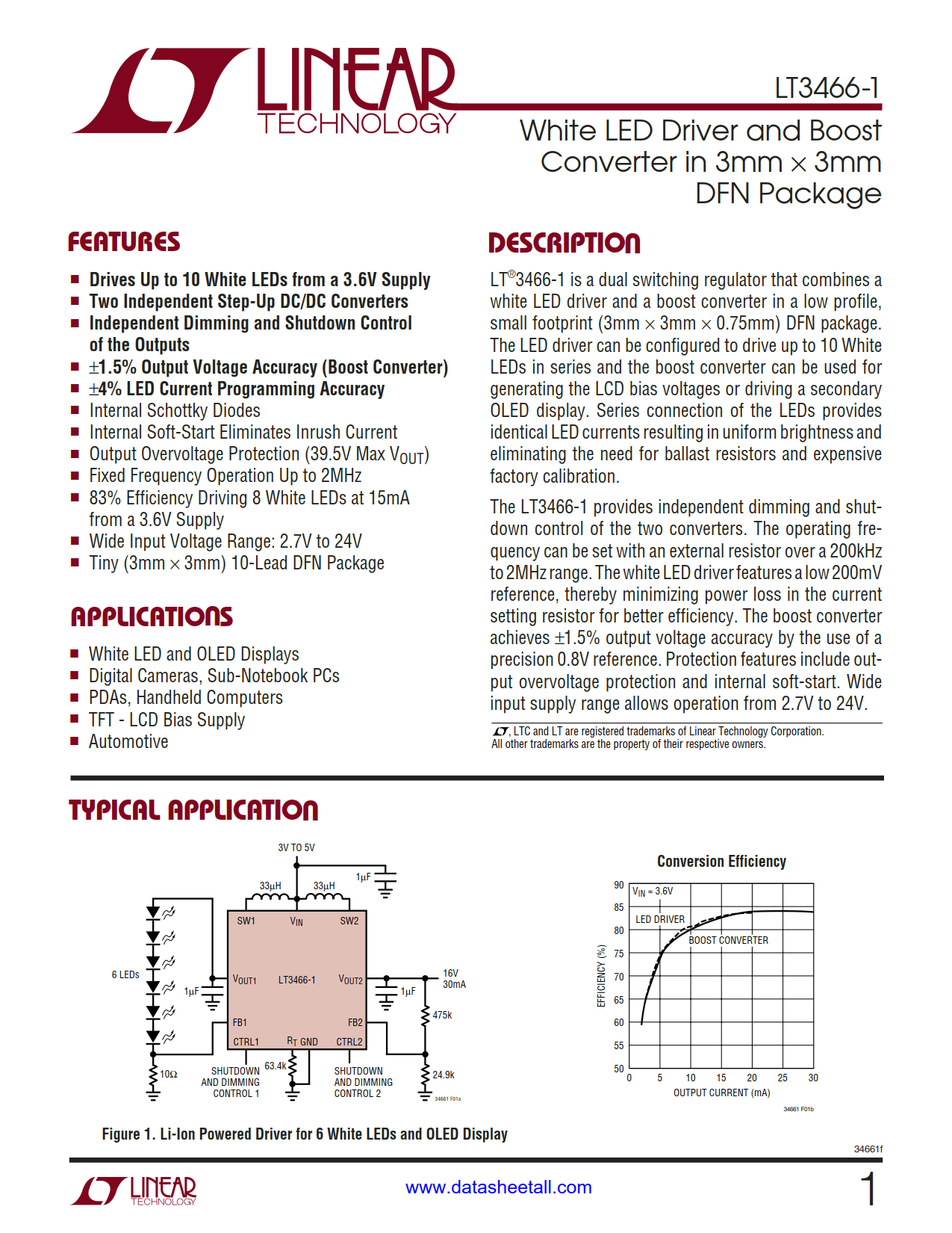 LT3466-1 Datasheet