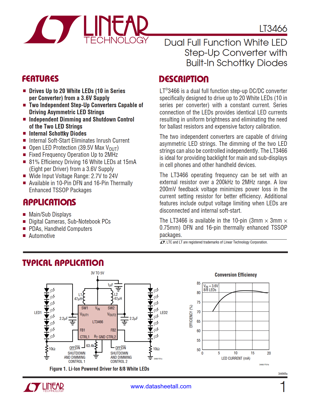 LT3466 Datasheet