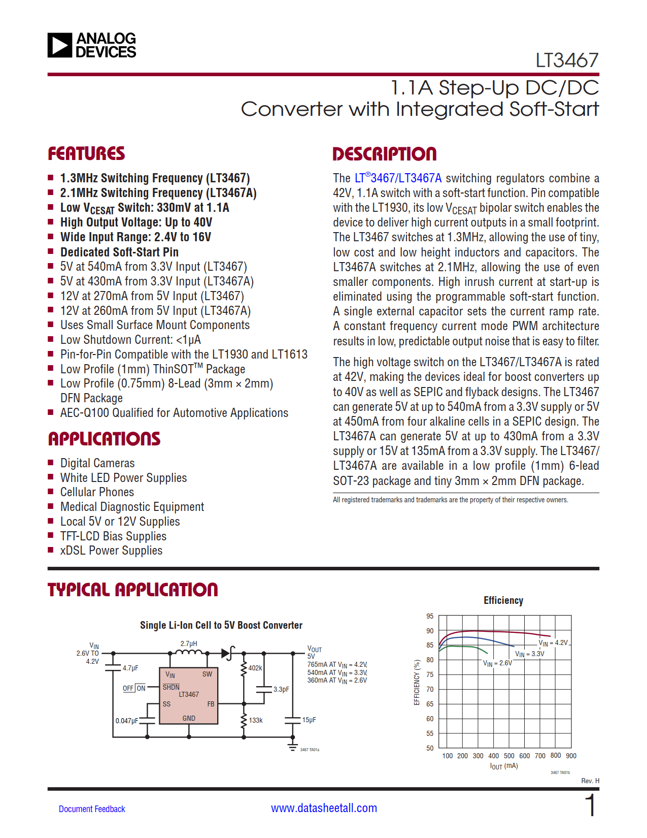 LT3467 Datasheet