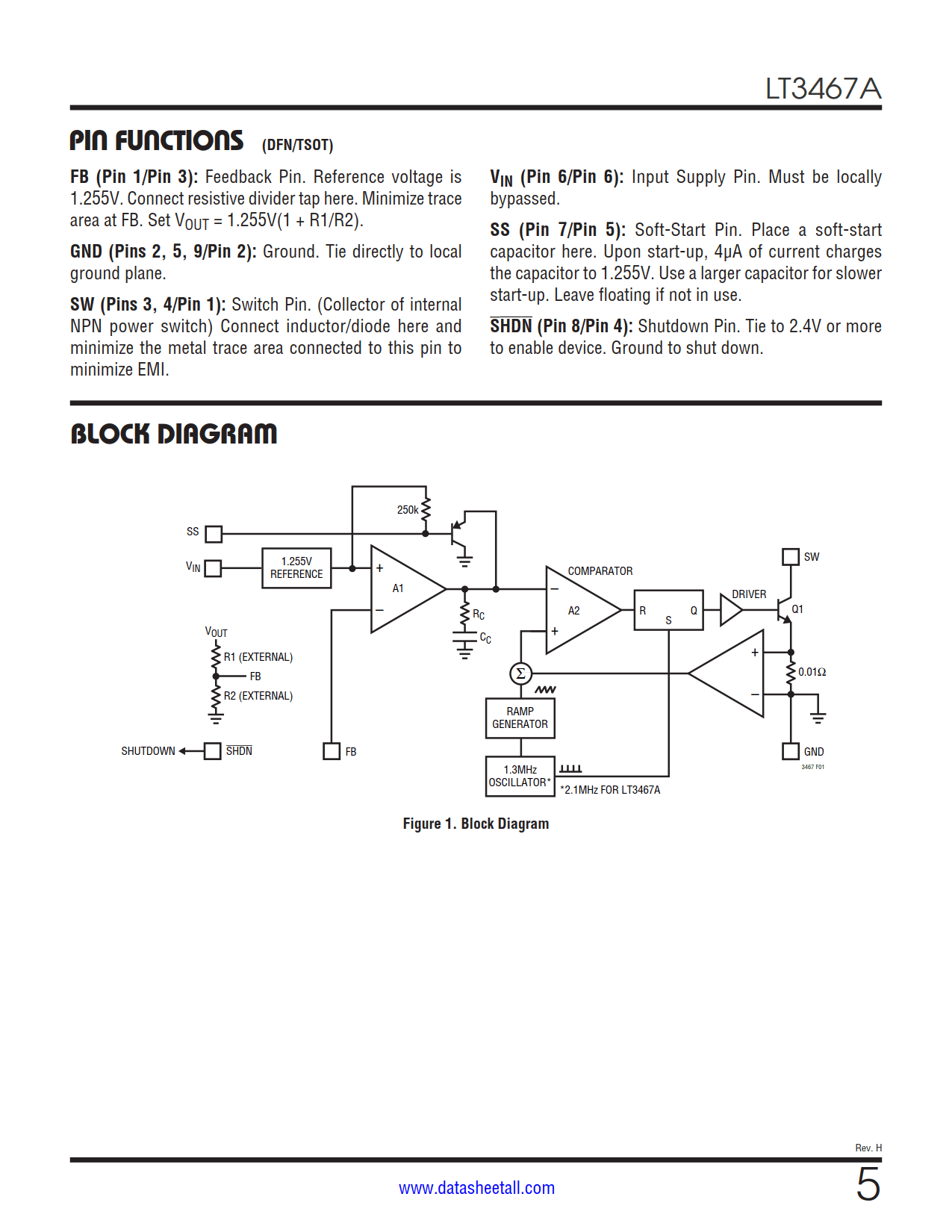 LT3467A Datasheet Page 5