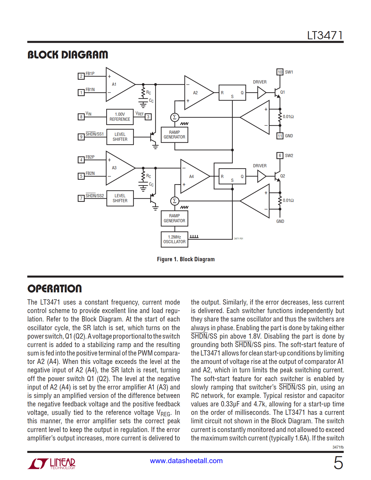 LT3471 Datasheet Page 5