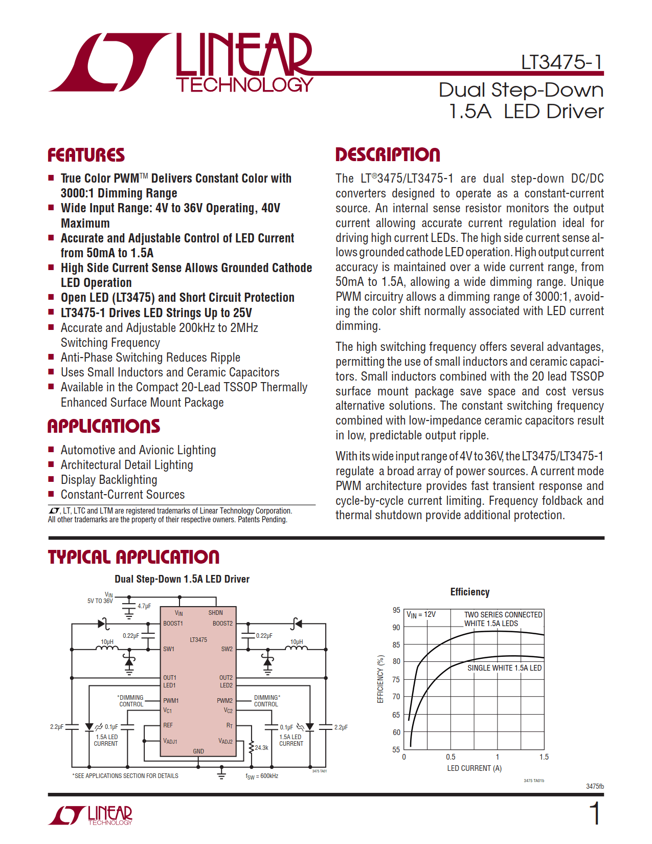 LT3475-1 Datasheet