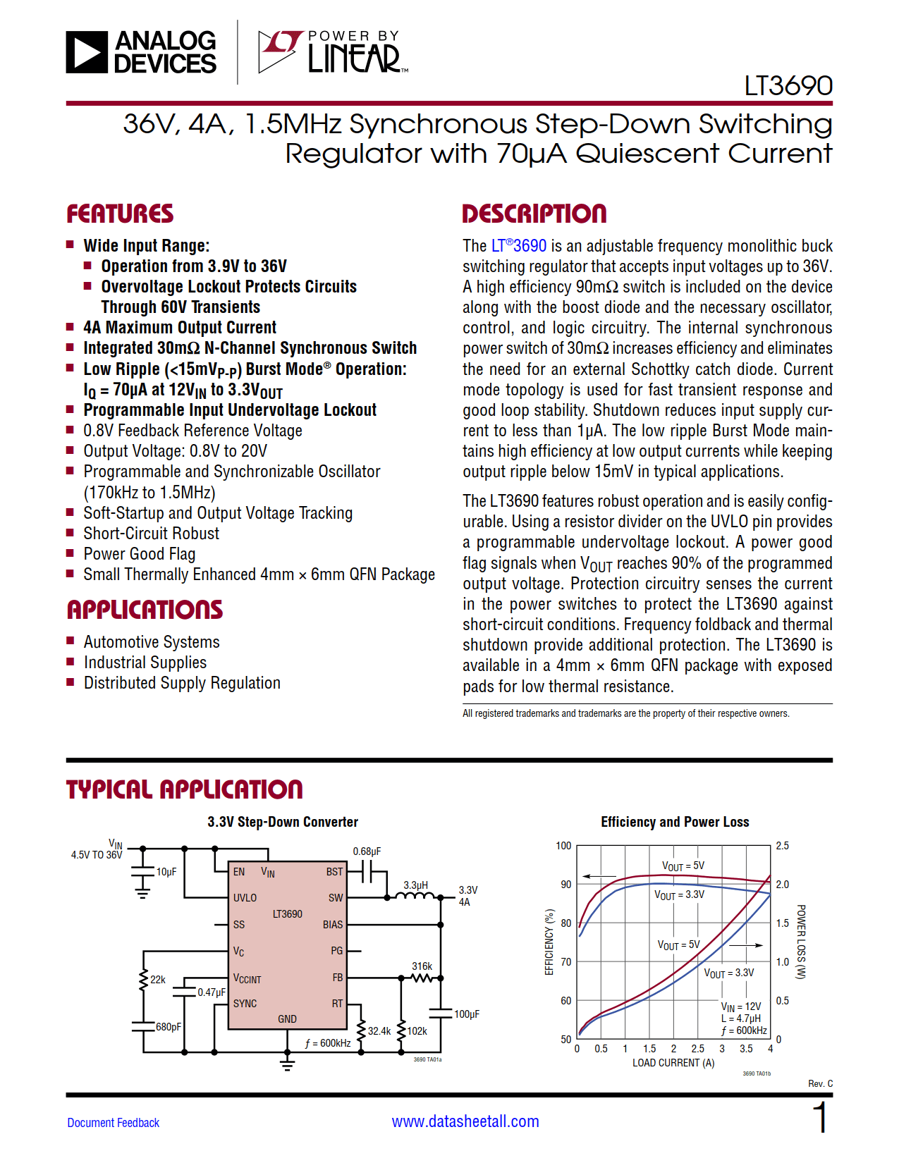 LT3690 Datasheet