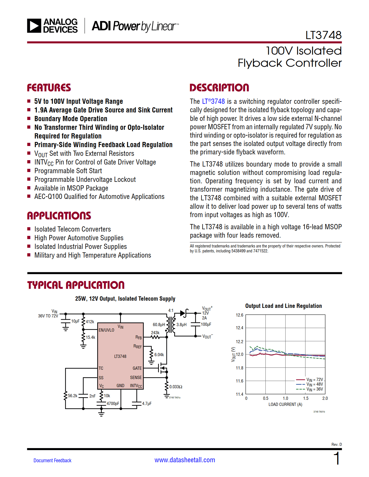 LT3748 Datasheet