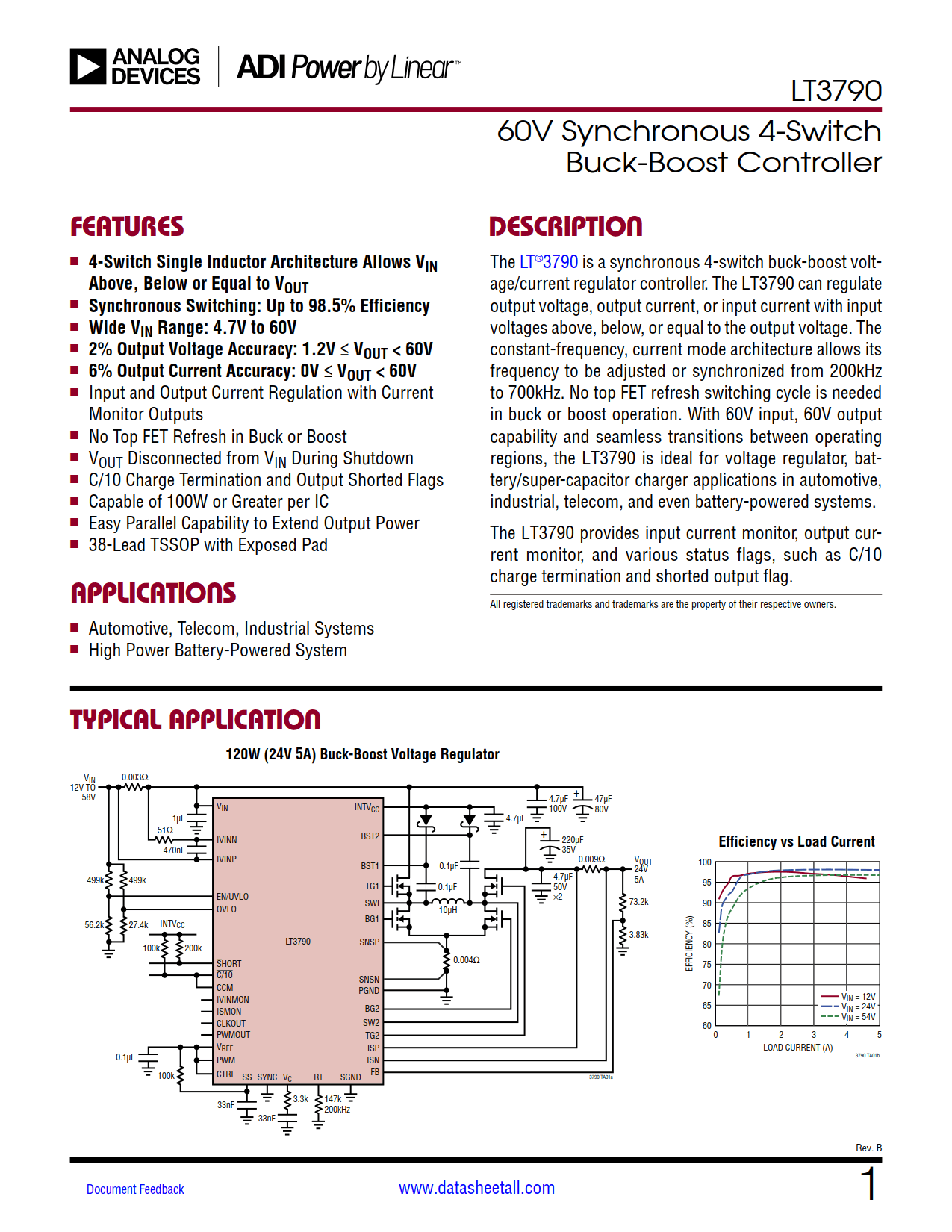 LT3790 Datasheet