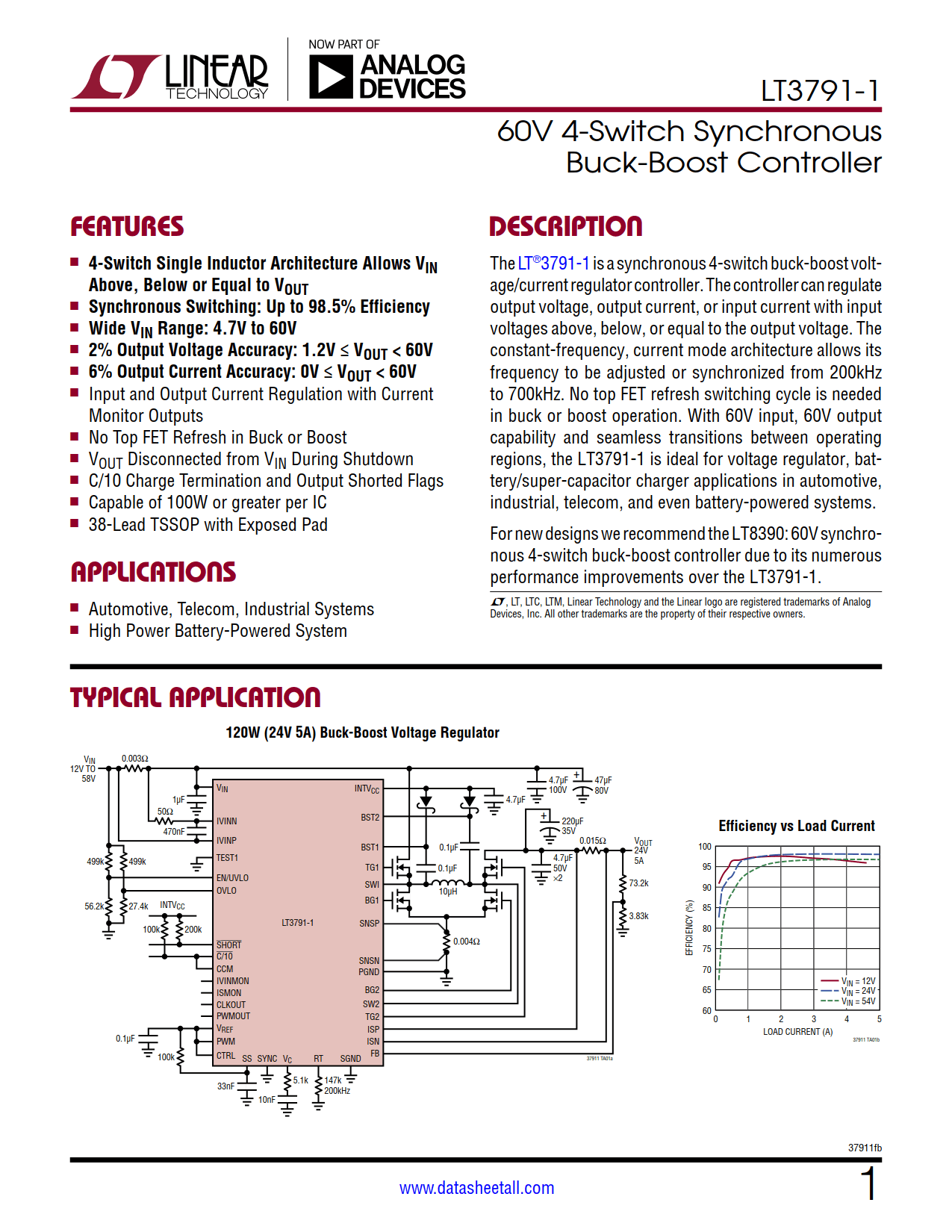 LT3791-1 Datasheet