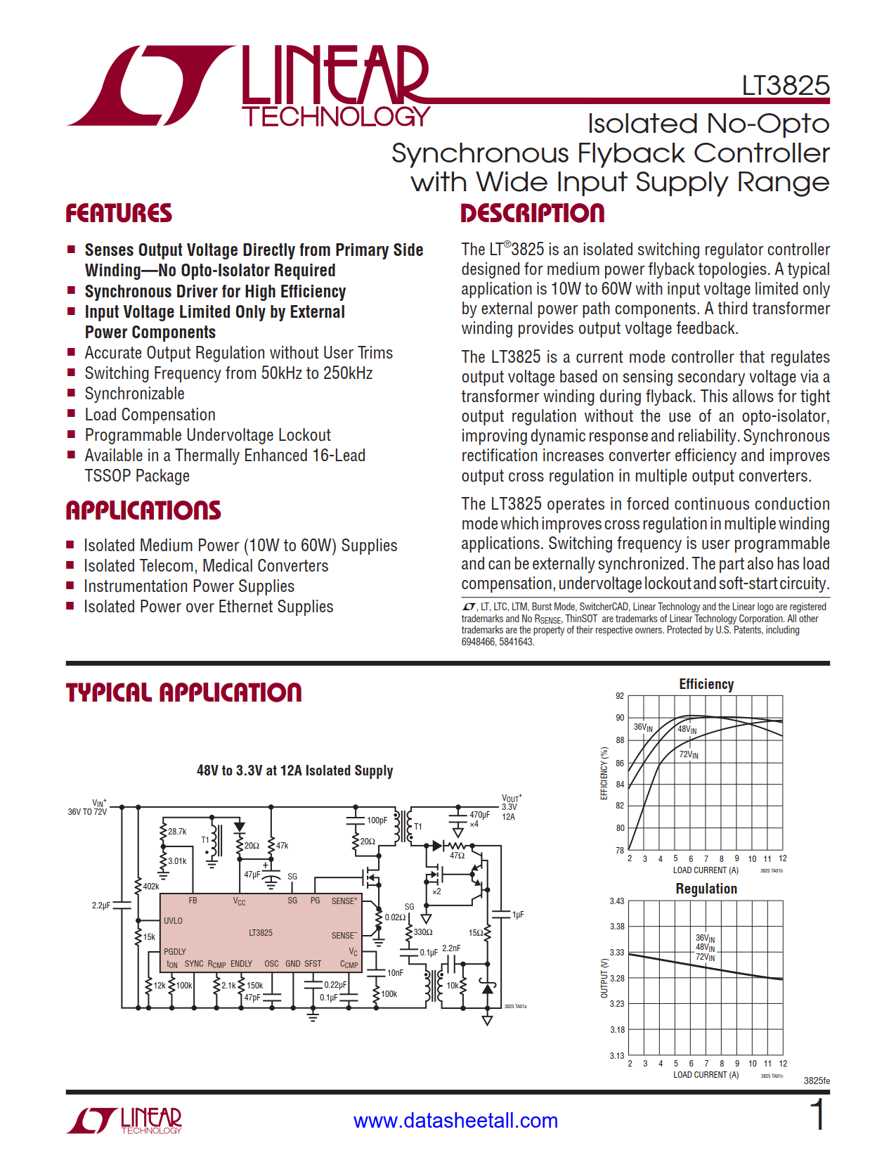 LT3825 Datasheet