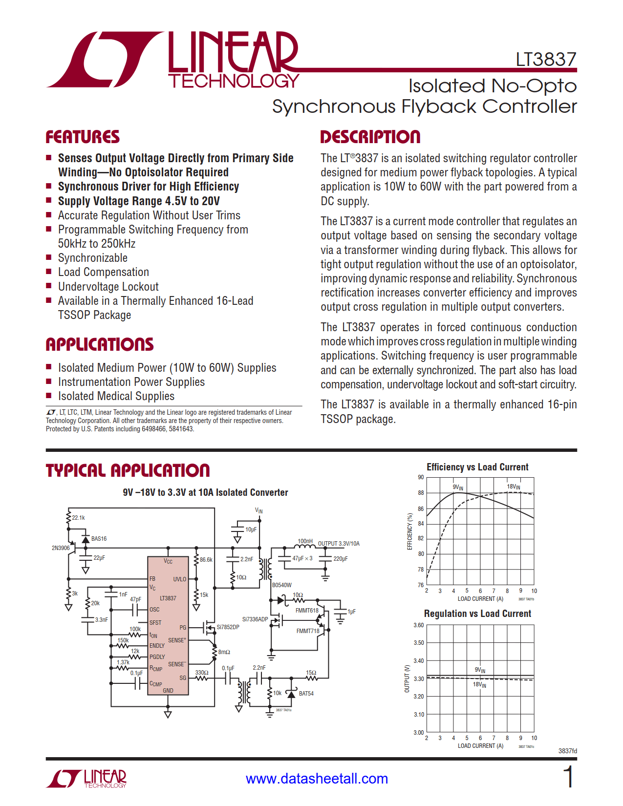 LT3837 Datasheet