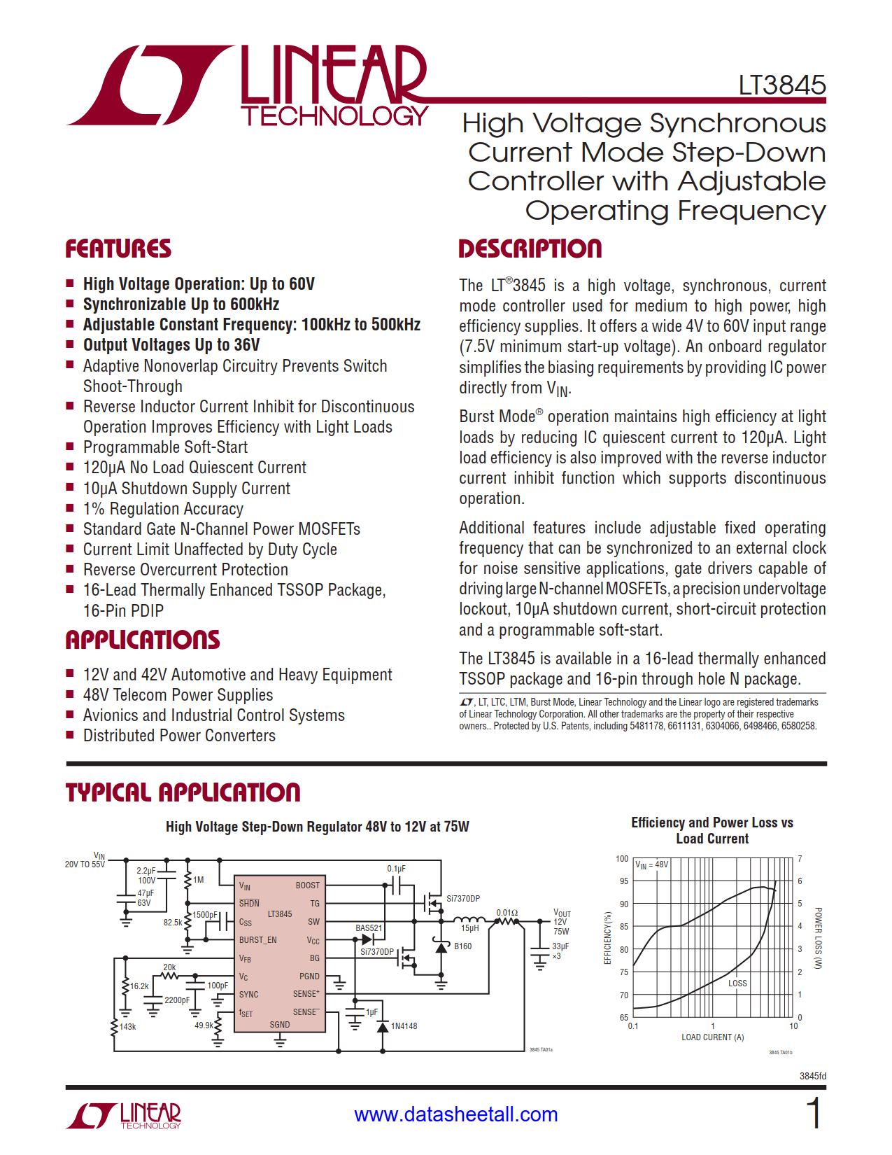 LT3845 Datasheet