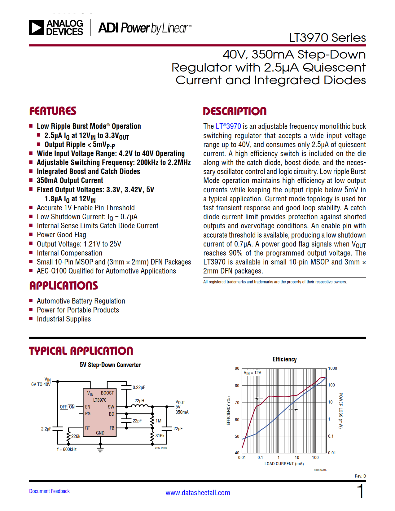 LT3970 Datasheet