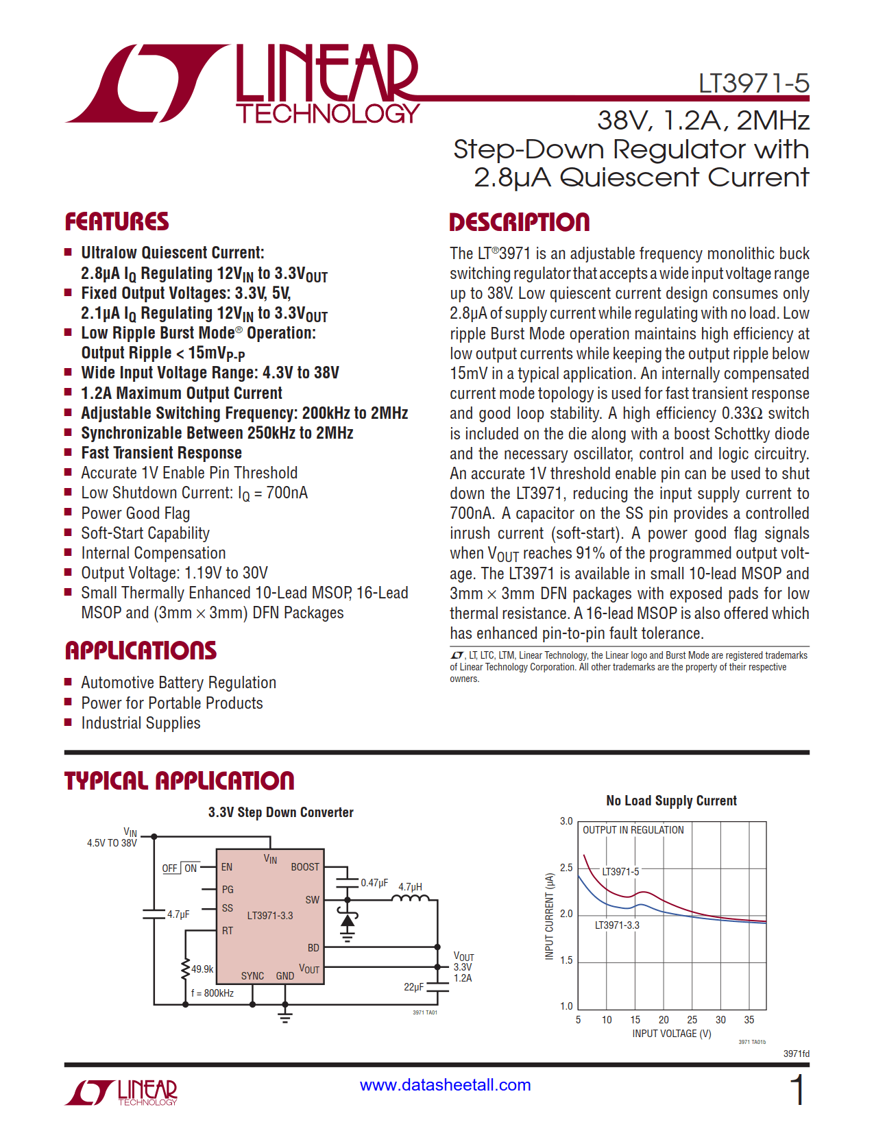 LT3971-5 Datasheet