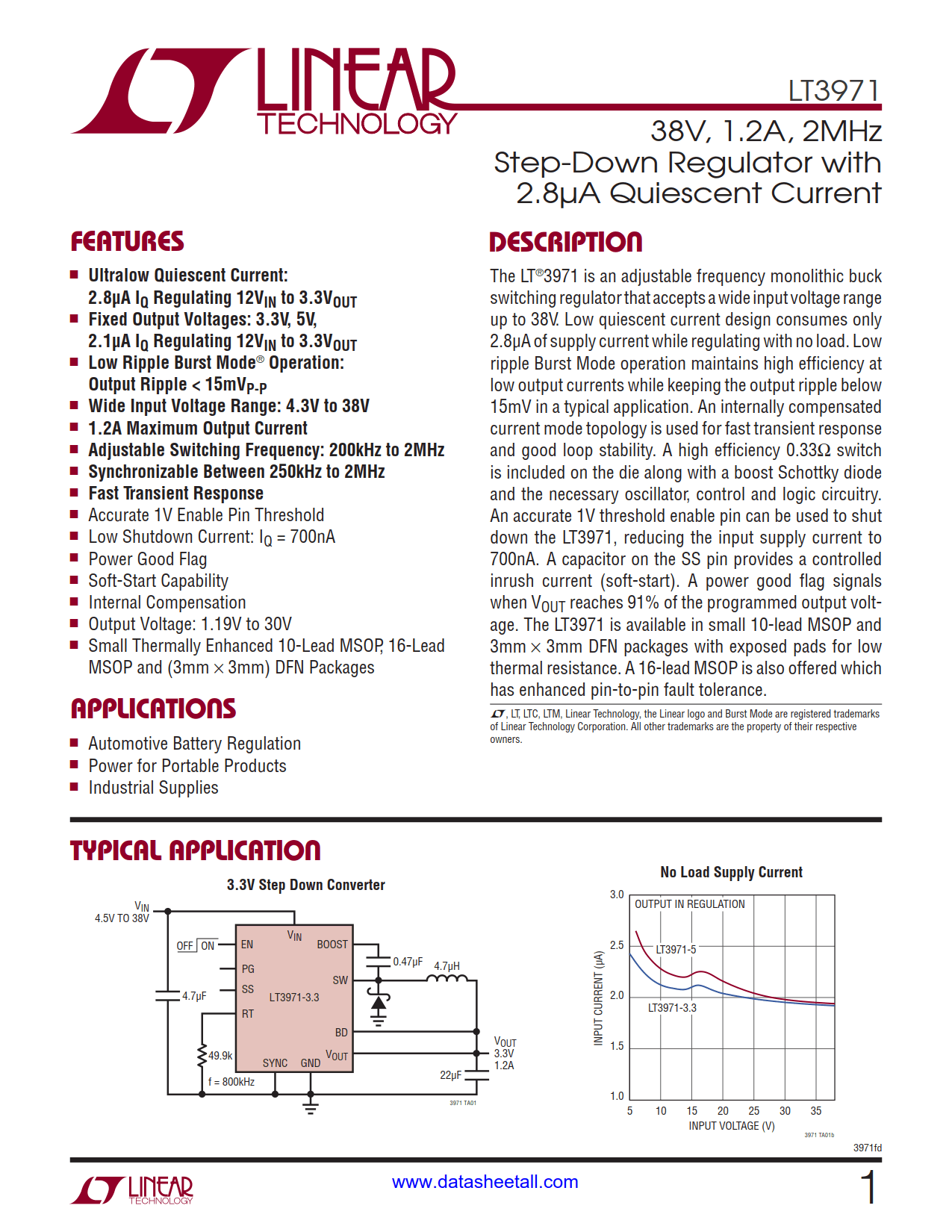 LT3971 Datasheet