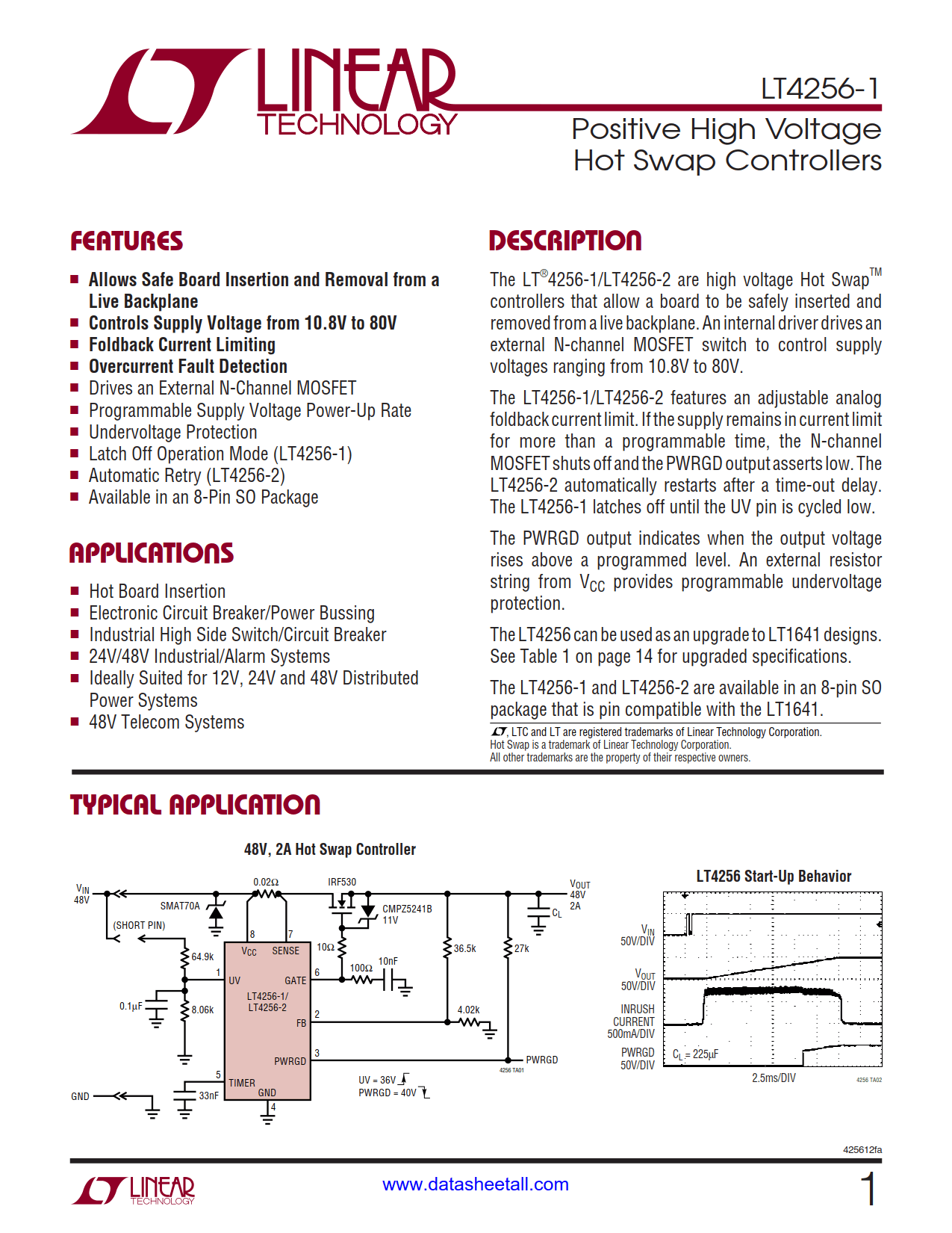 LT4256-1 Datasheet