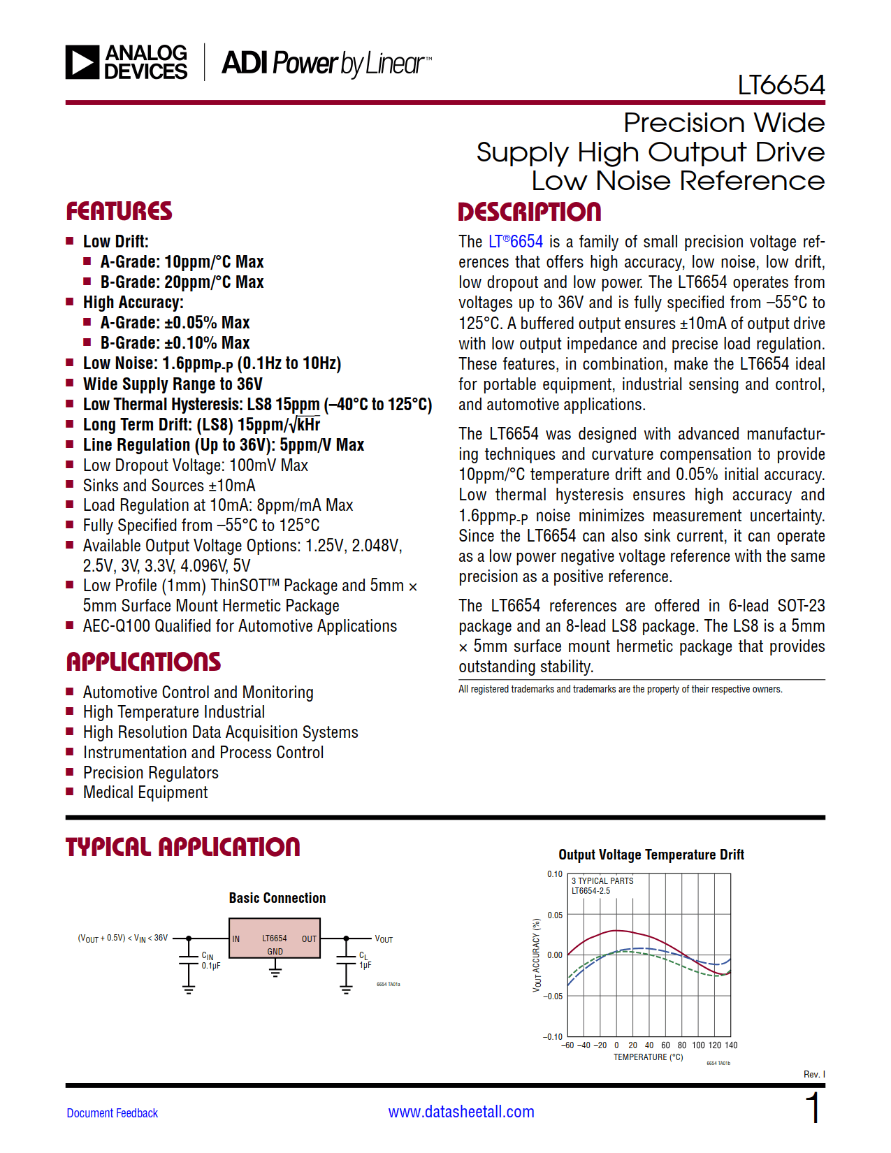 LT6654 Datasheet