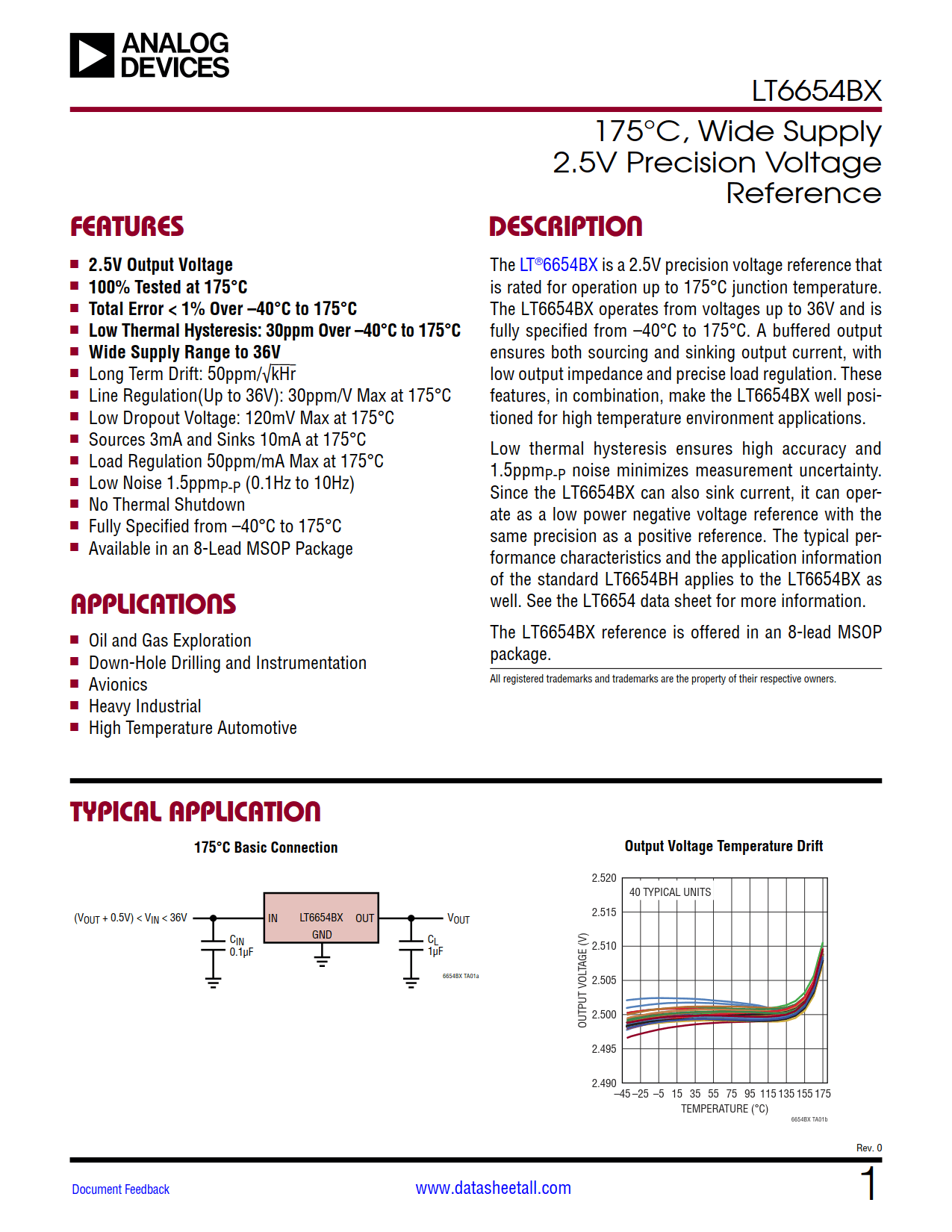 LT6654BX Datasheet