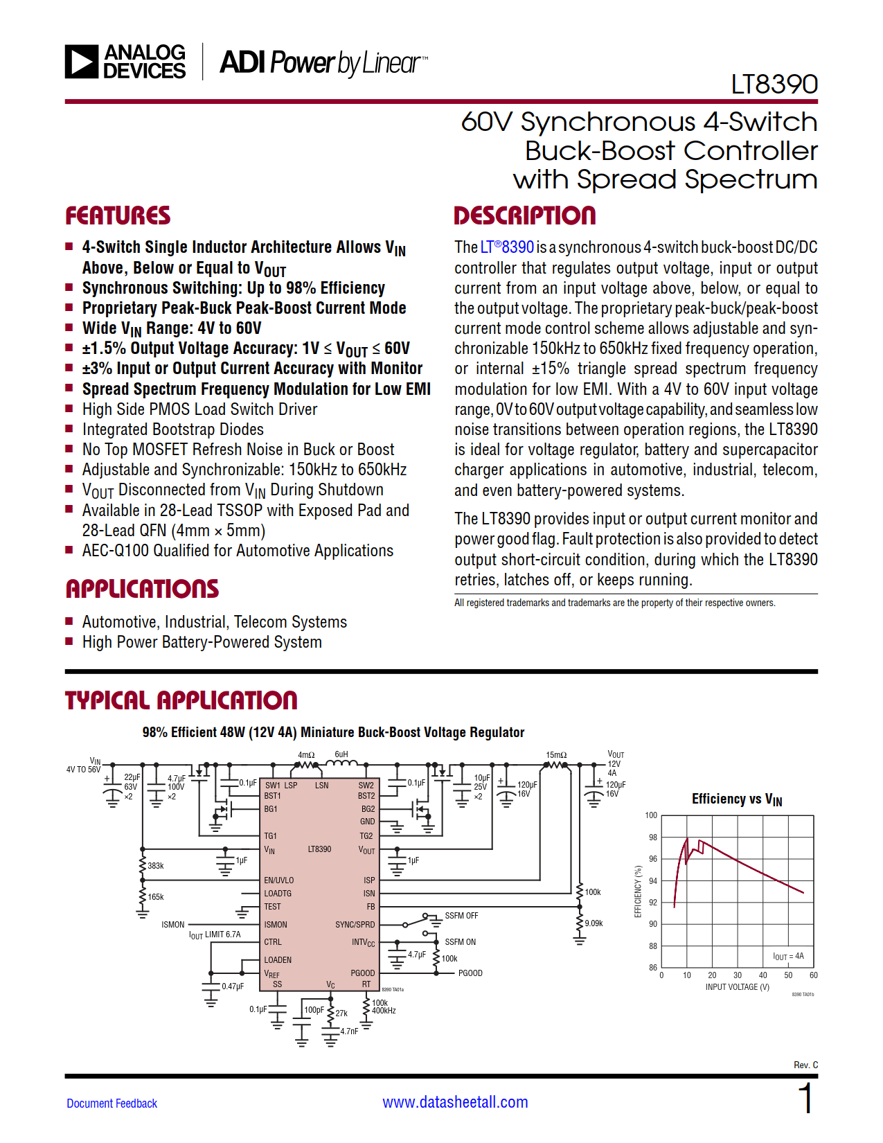 LT8390 Datasheet