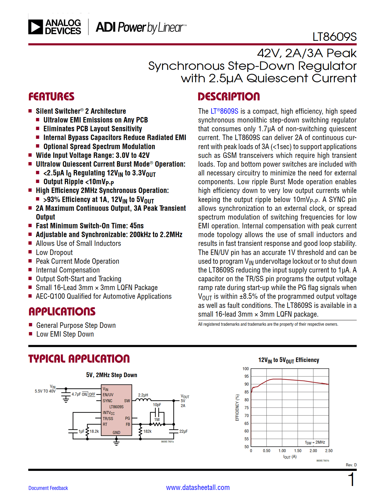 LT8609S Datasheet