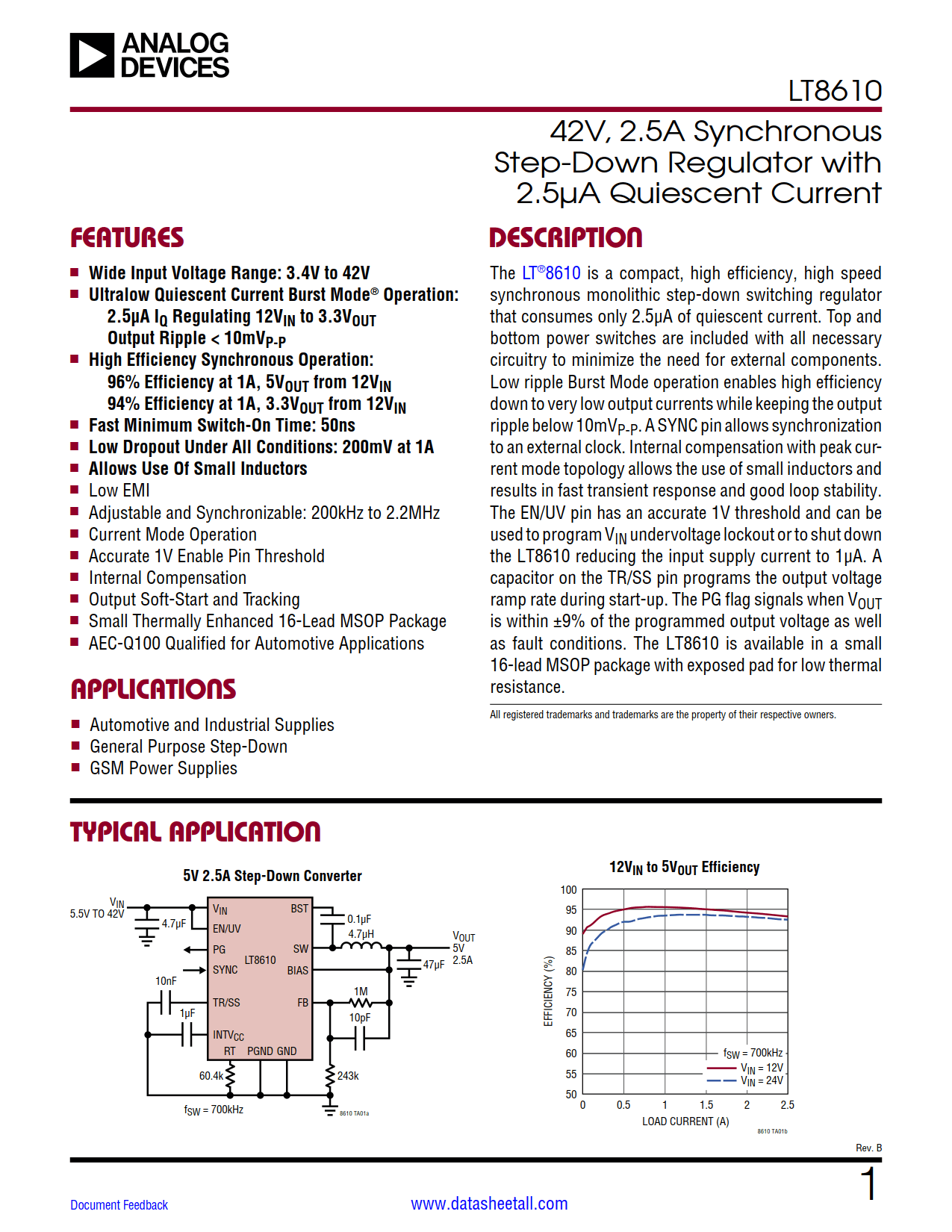 LT8610 Datasheet