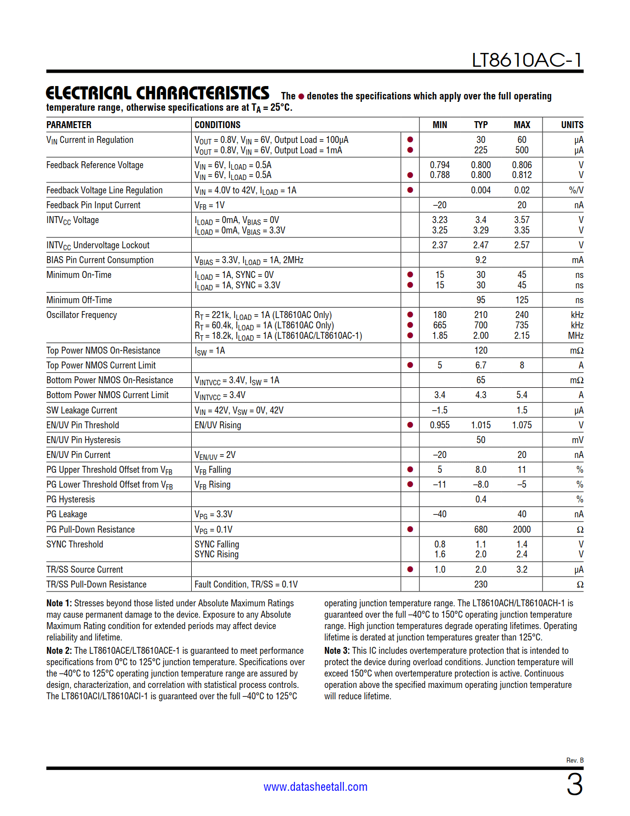 LT8610AC-1 Datasheet Page 3