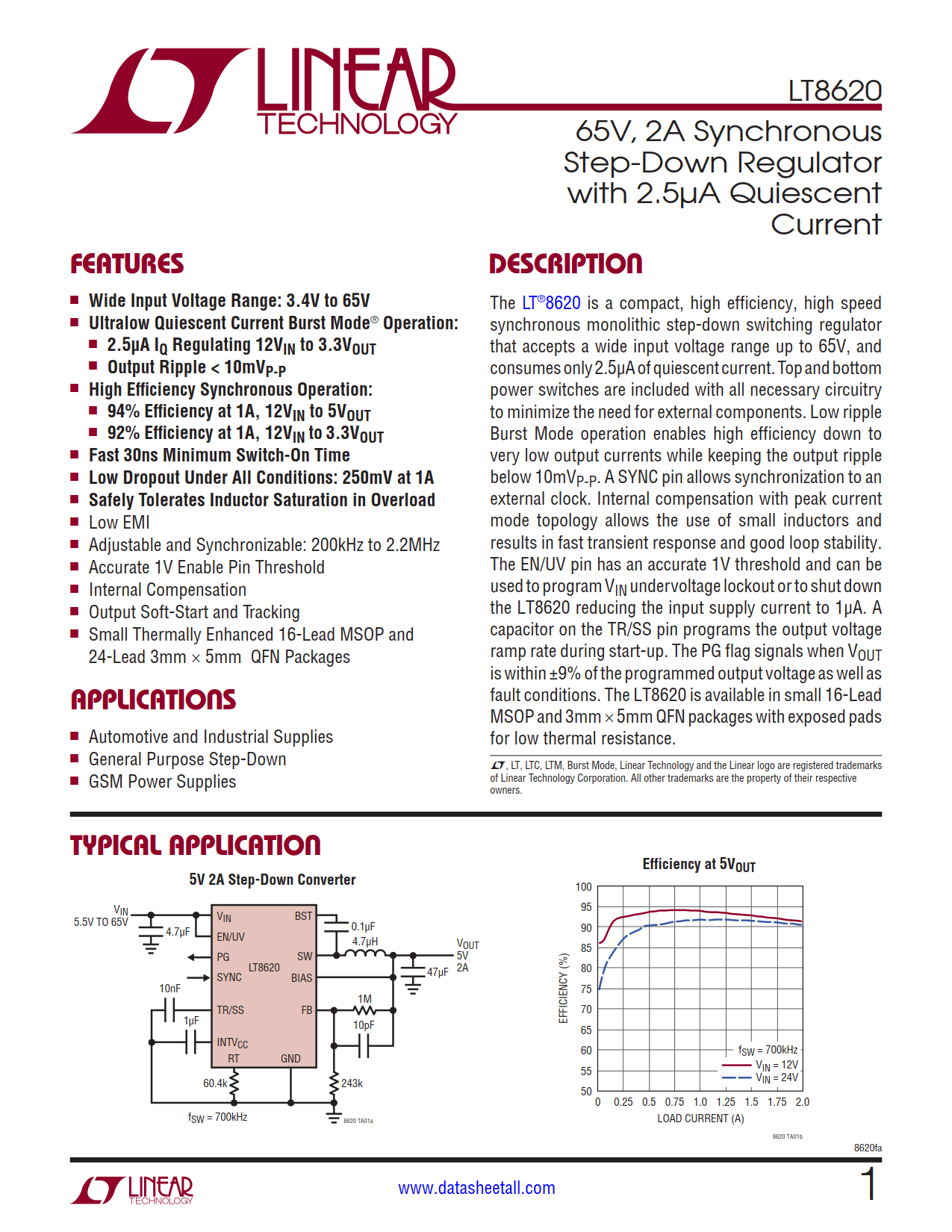 LT8620 Datasheet