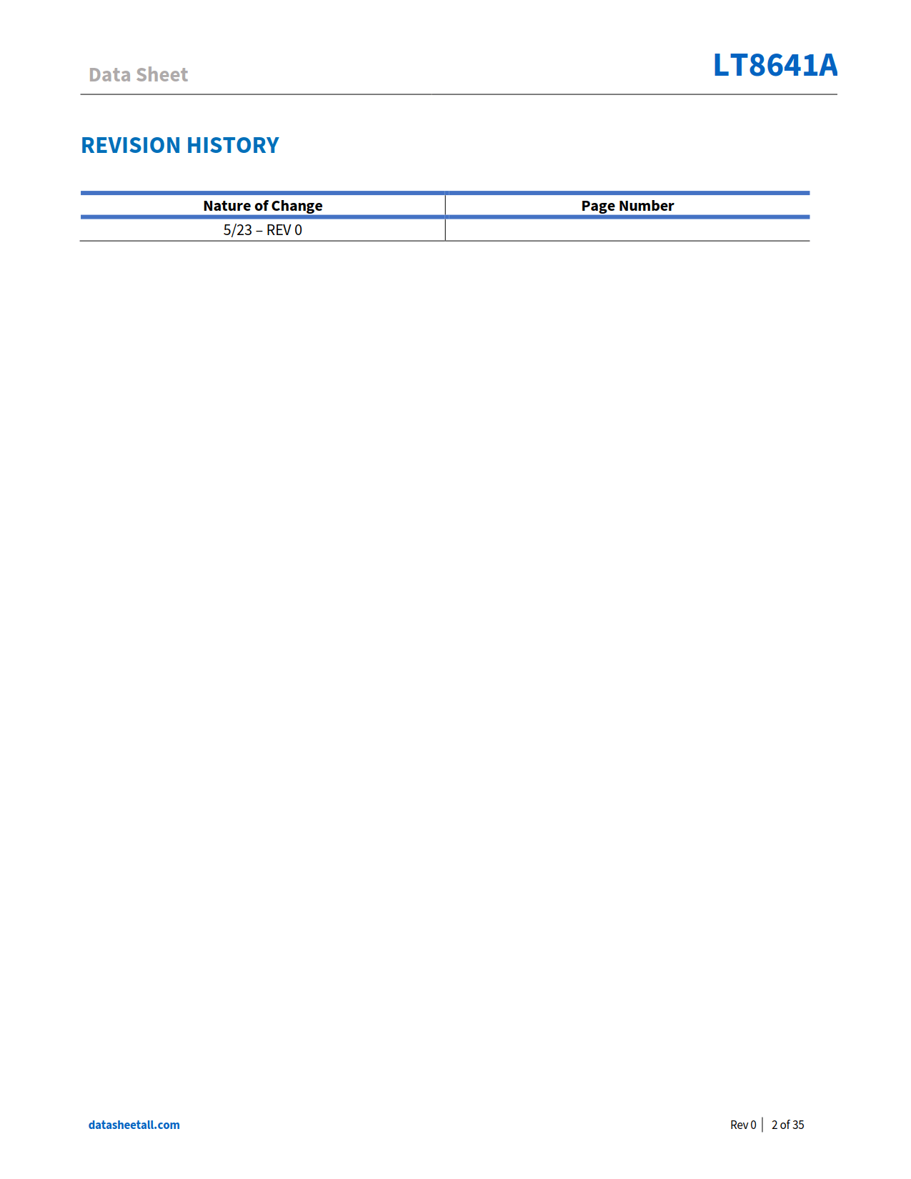 LT8641A Datasheet Page 2