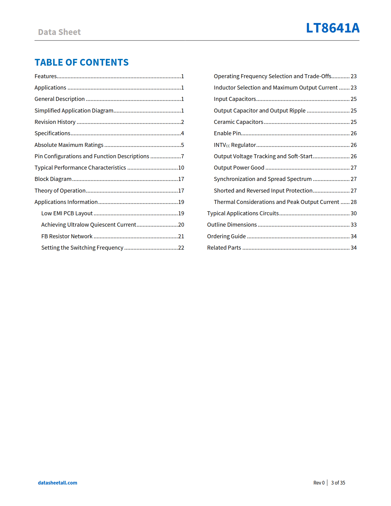 LT8641A Datasheet Page 3