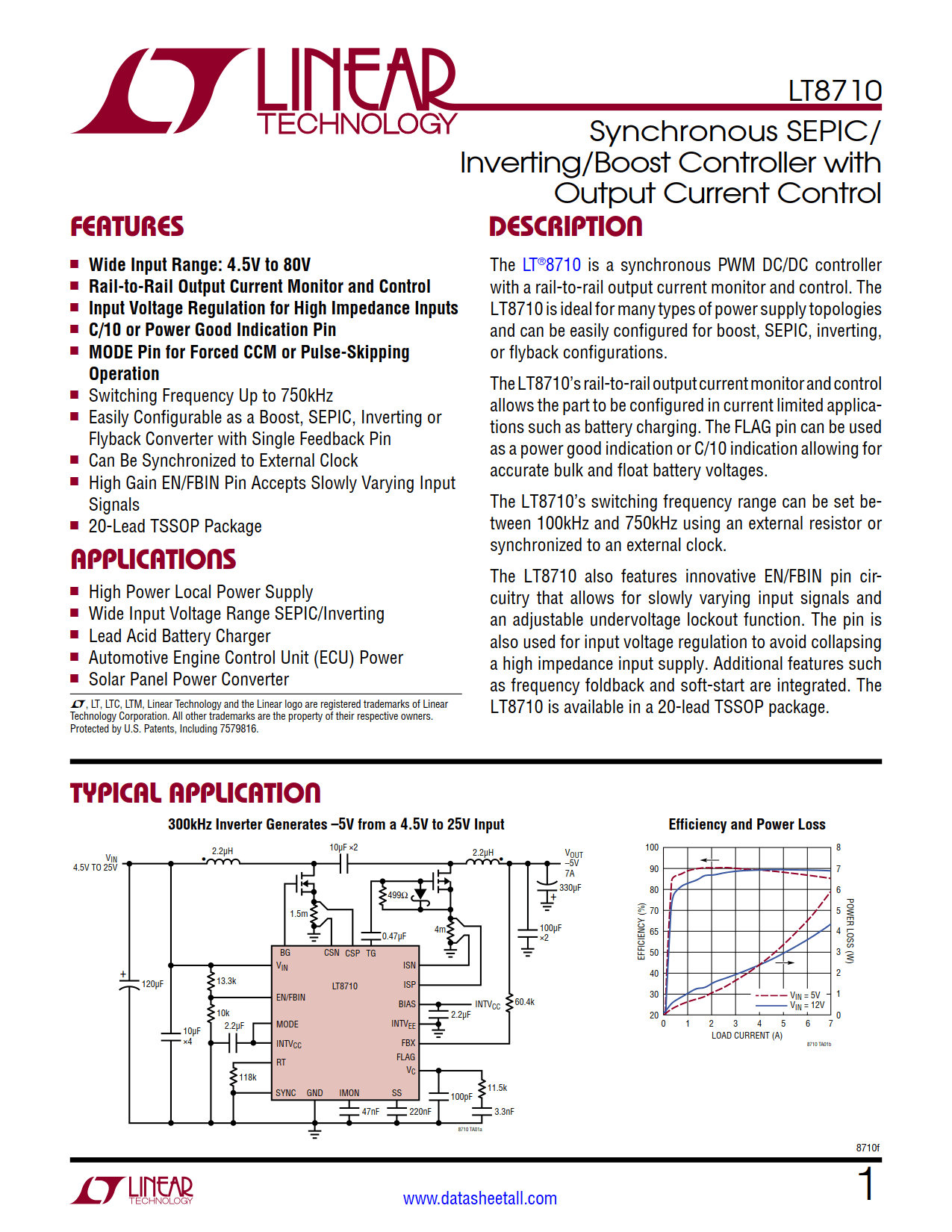 LT8710 Datasheet