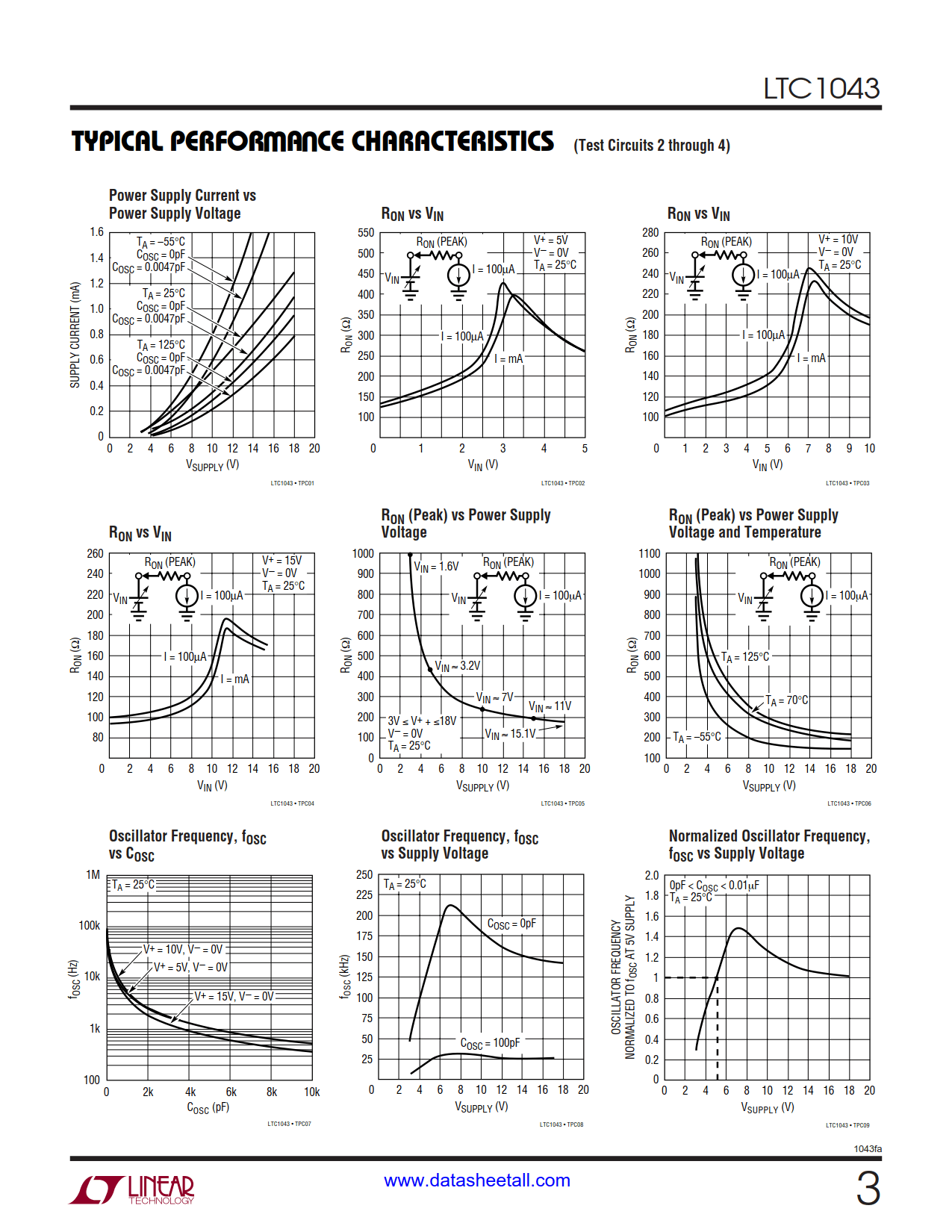 LTC1043 Datasheet Page 3