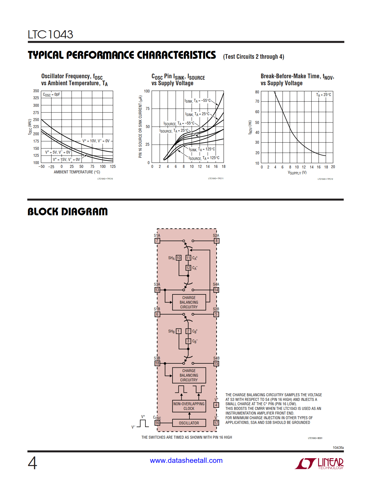 LTC1043 Datasheet Page 4