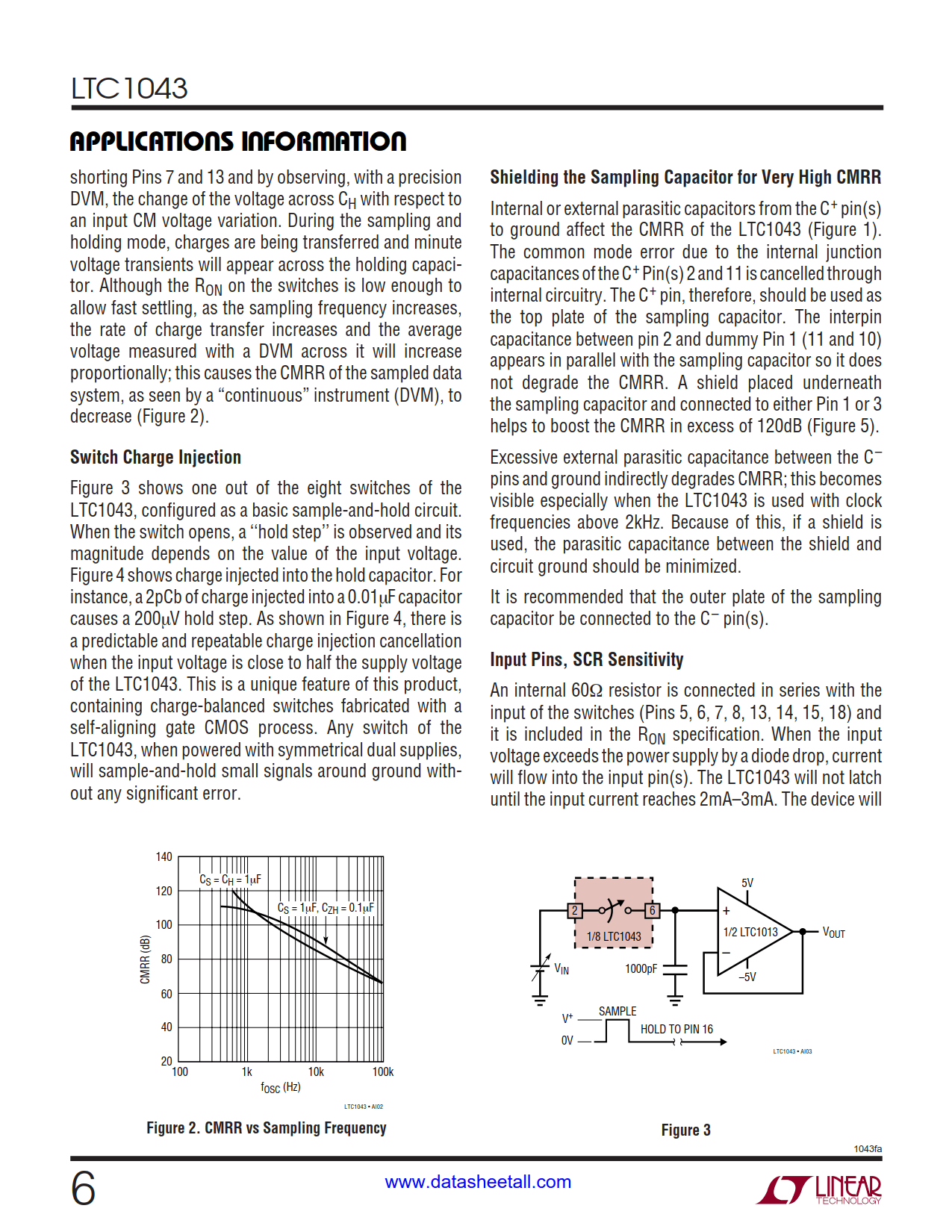 LTC1043 Datasheet Page 6