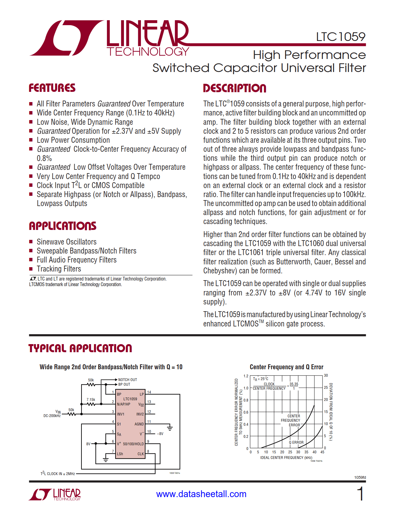 LTC1059 Datasheet