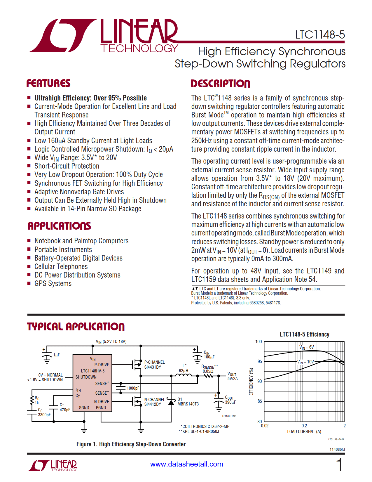 LTC1148-5 Datasheet