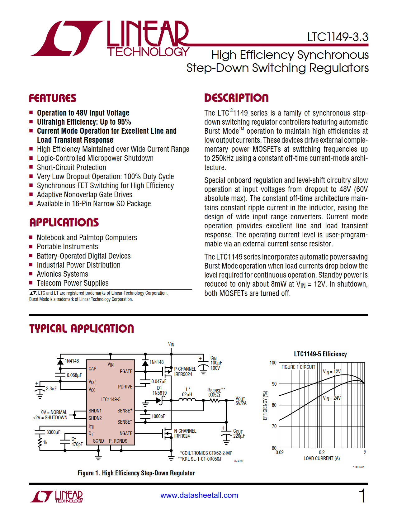 LTC1149-3.3 Datasheet