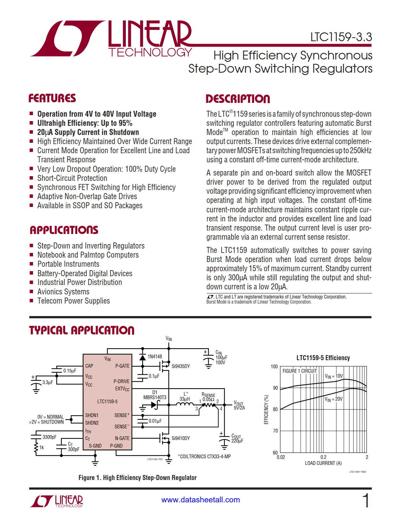 LTC1159-3.3 Datasheet