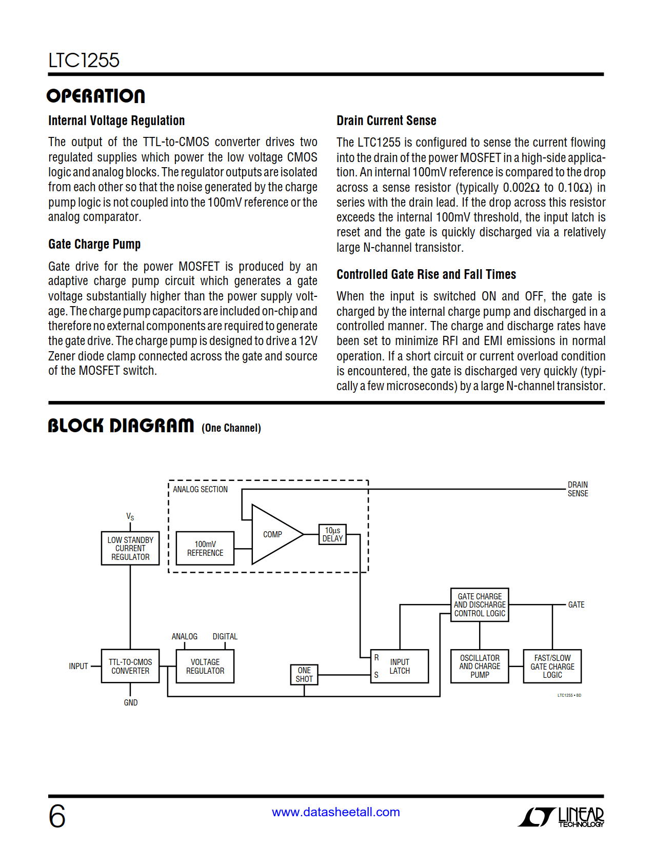 LTC1255 Datasheet Page 6