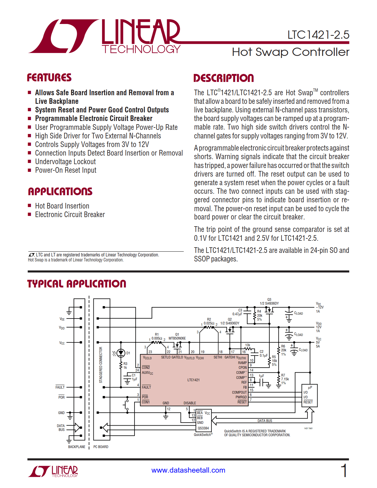 LTC1421-2.5 Datasheet