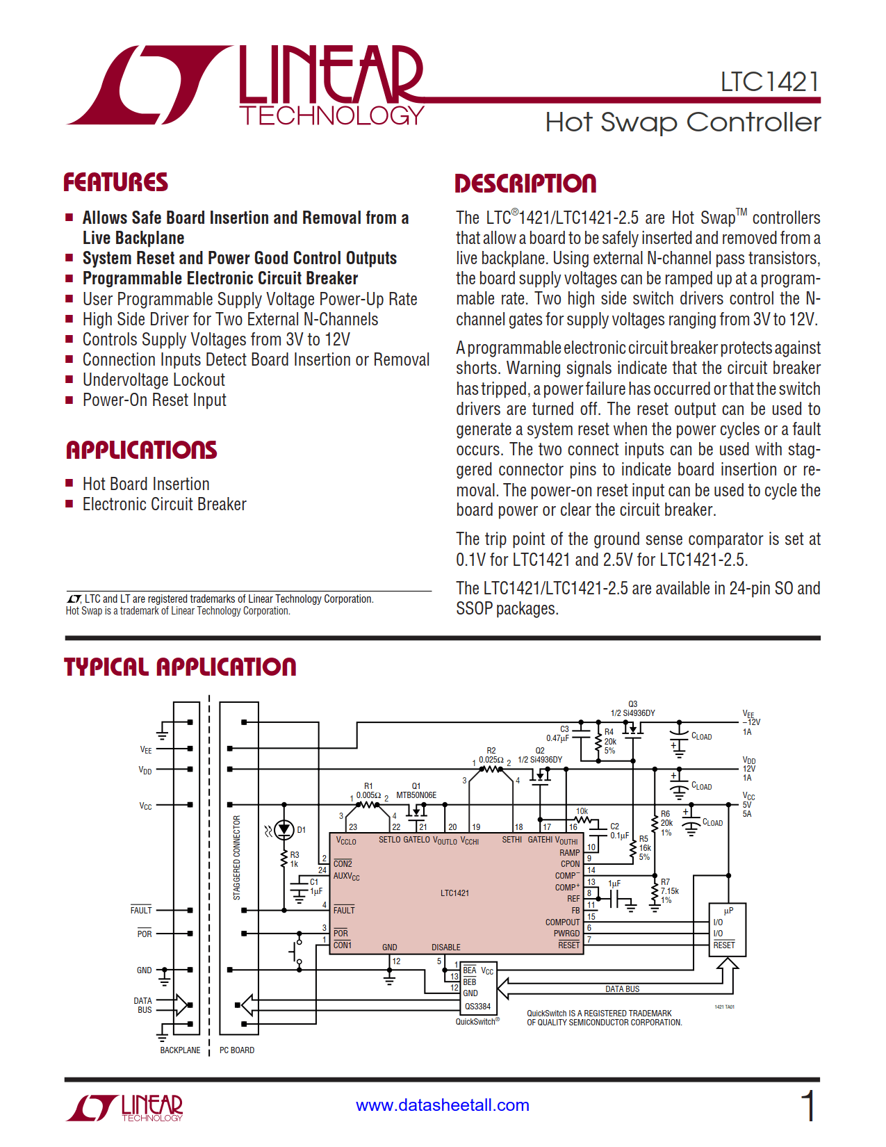 LTC1421 Datasheet