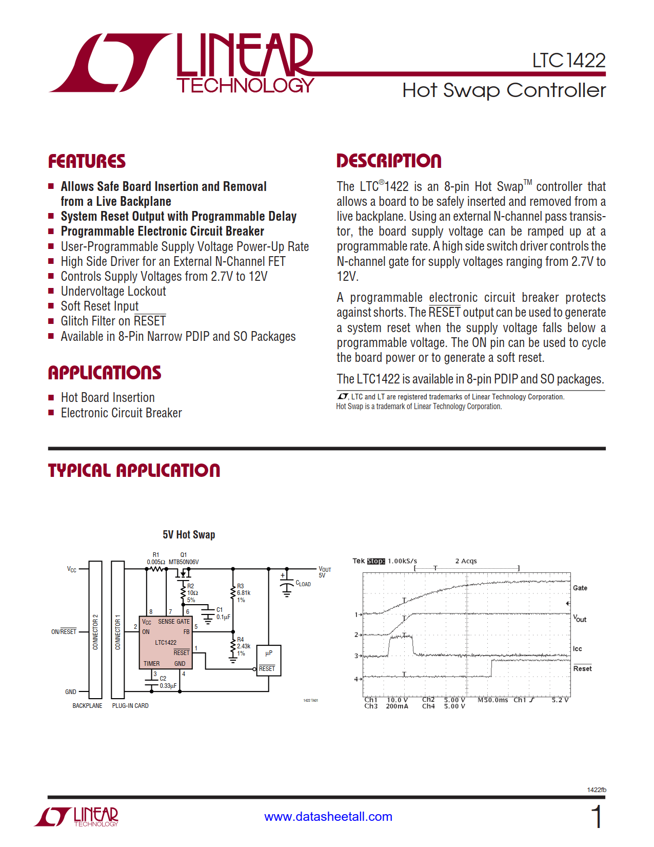 LTC1422 Datasheet