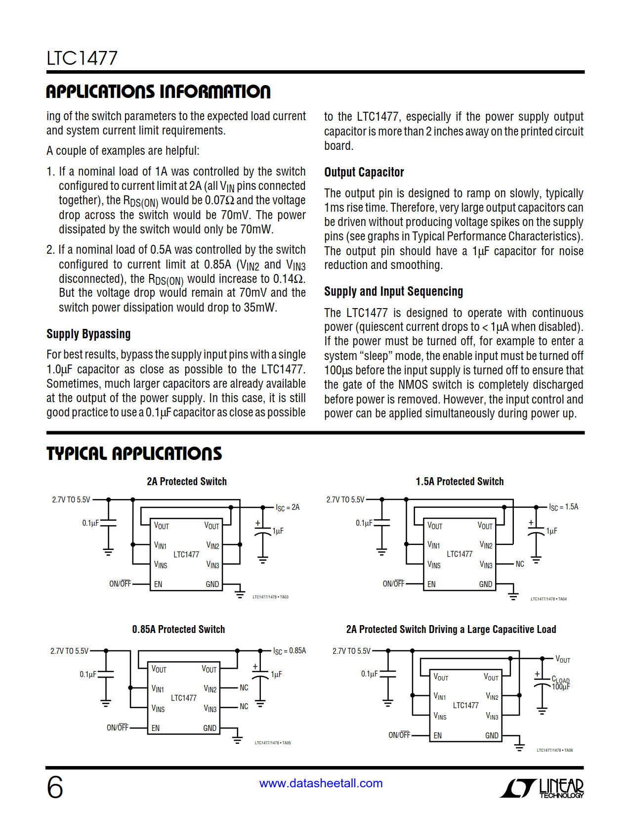 LTC1477 Datasheet Page 6