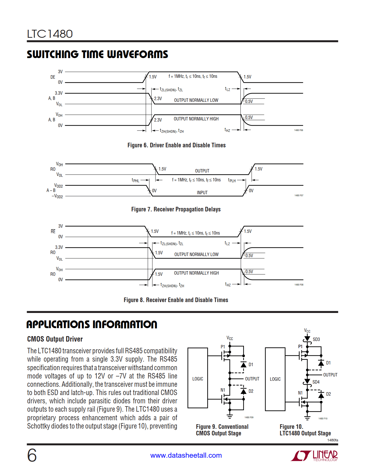 LTC1480 Datasheet Page 6