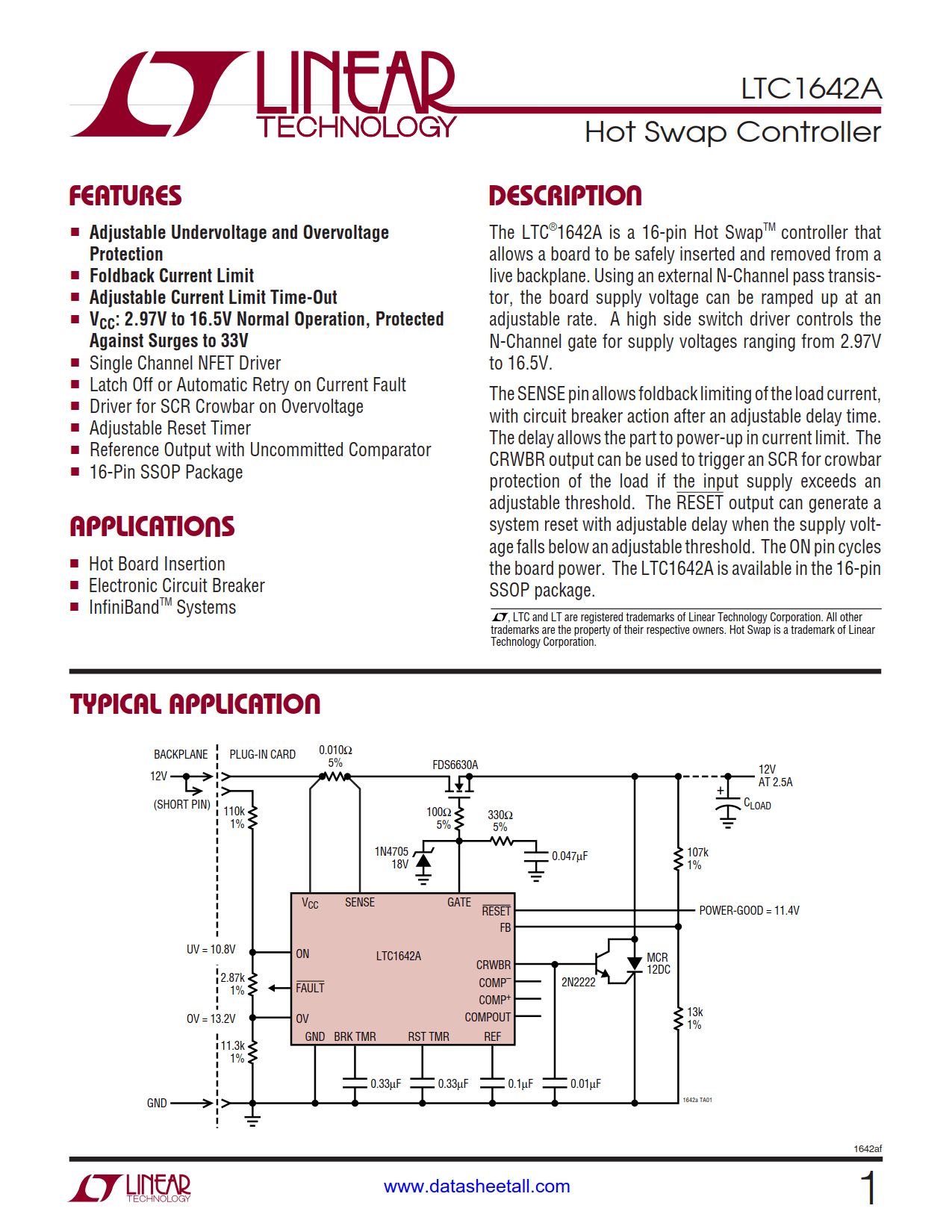 LTC1642A Datasheet