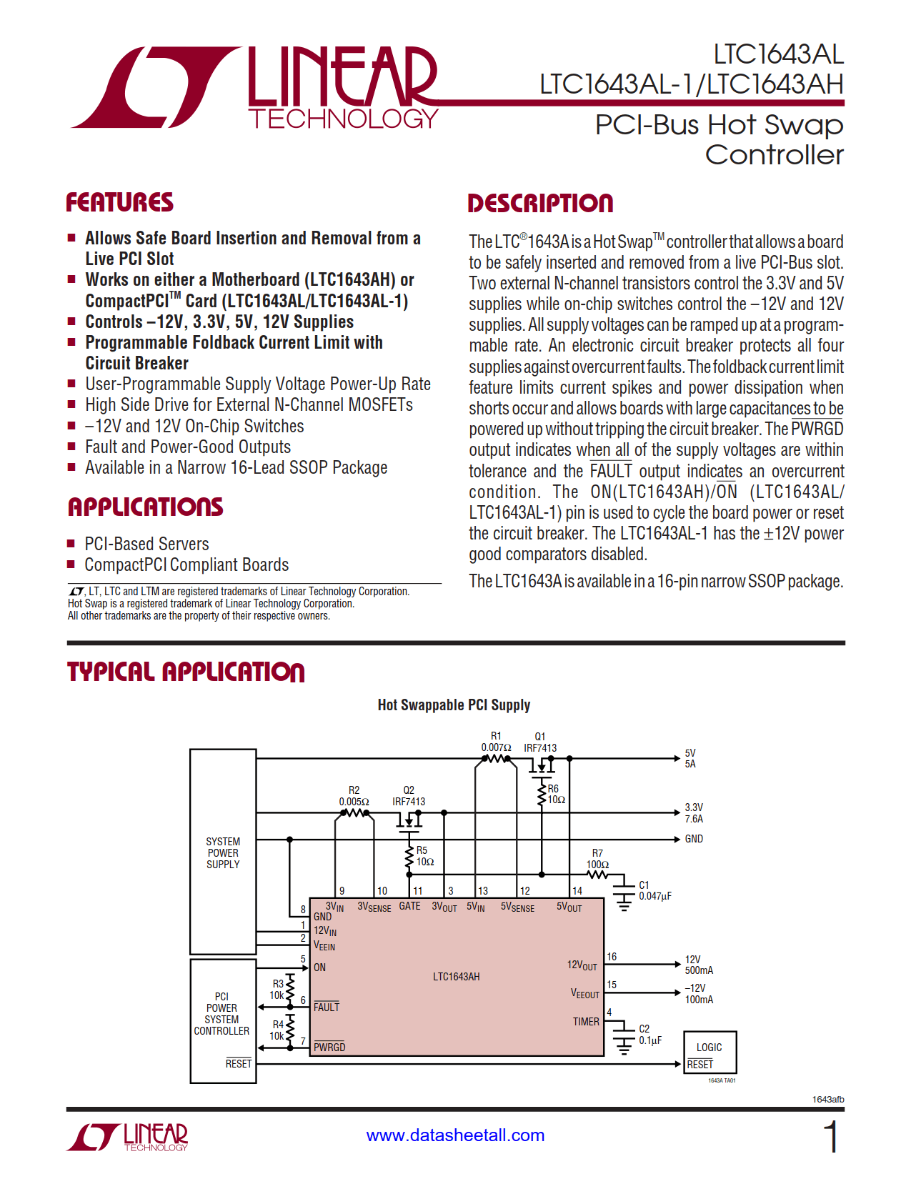 LTC1643A Datasheet