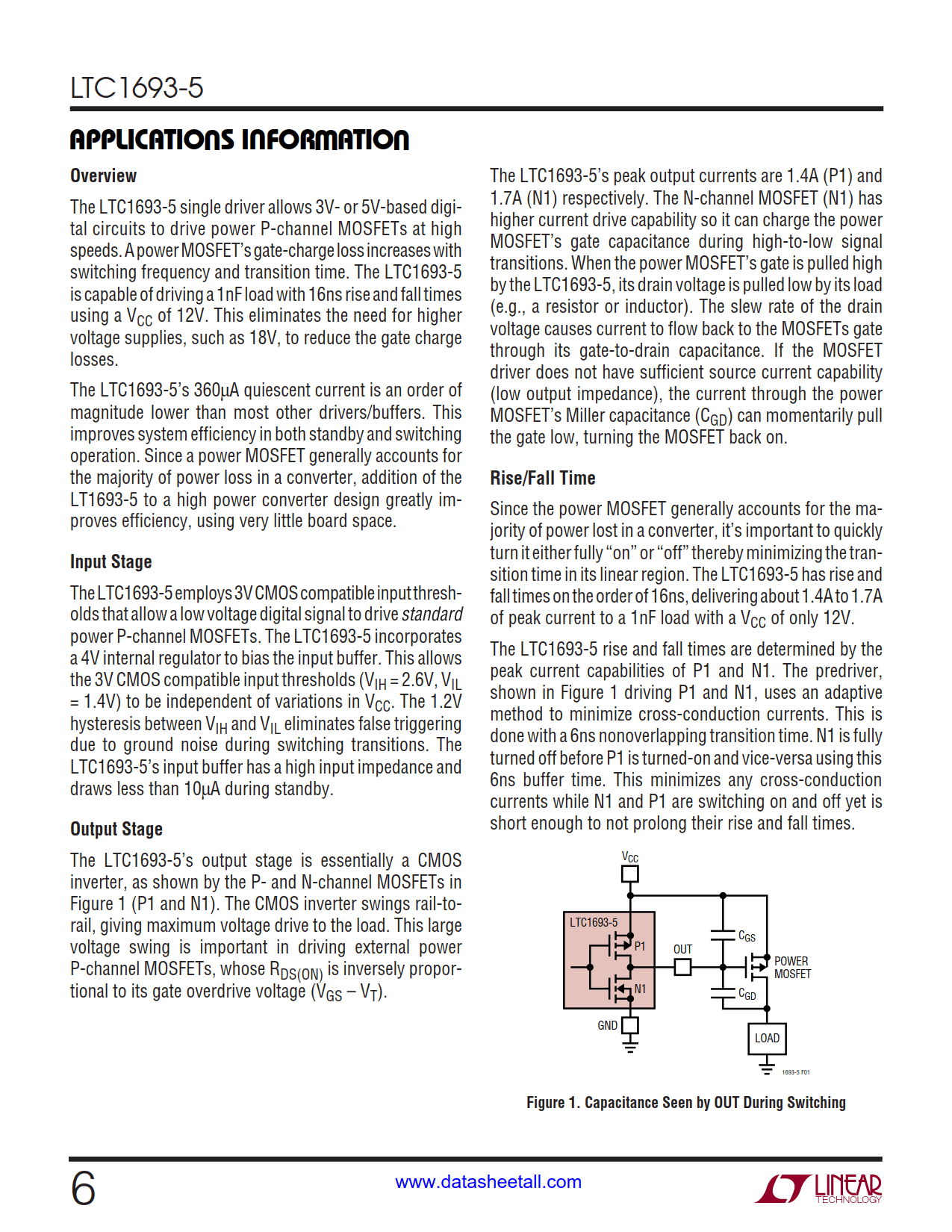 LTC1693-5 Datasheet Page 6