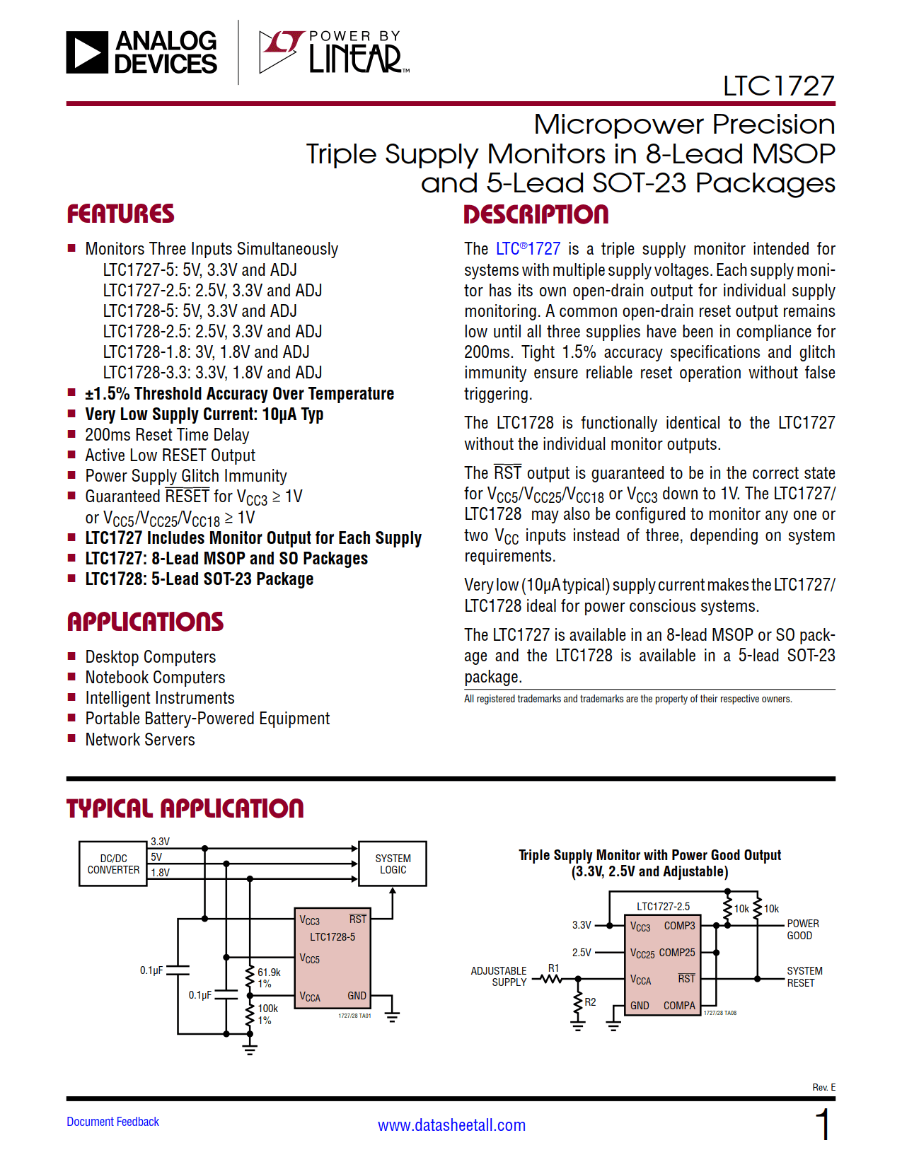 LTC1727 Datasheet