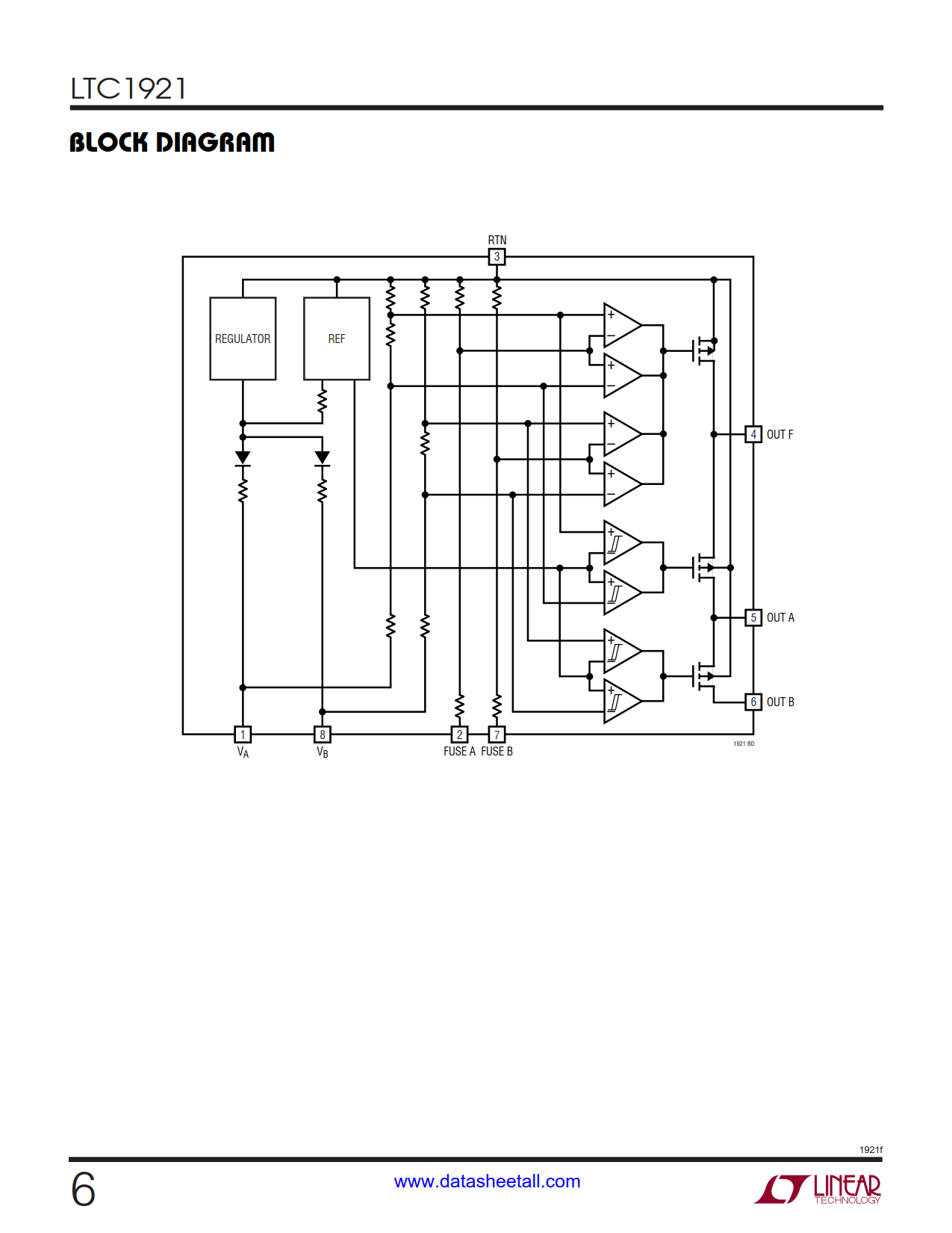 LTC1921 Datasheet Page 6