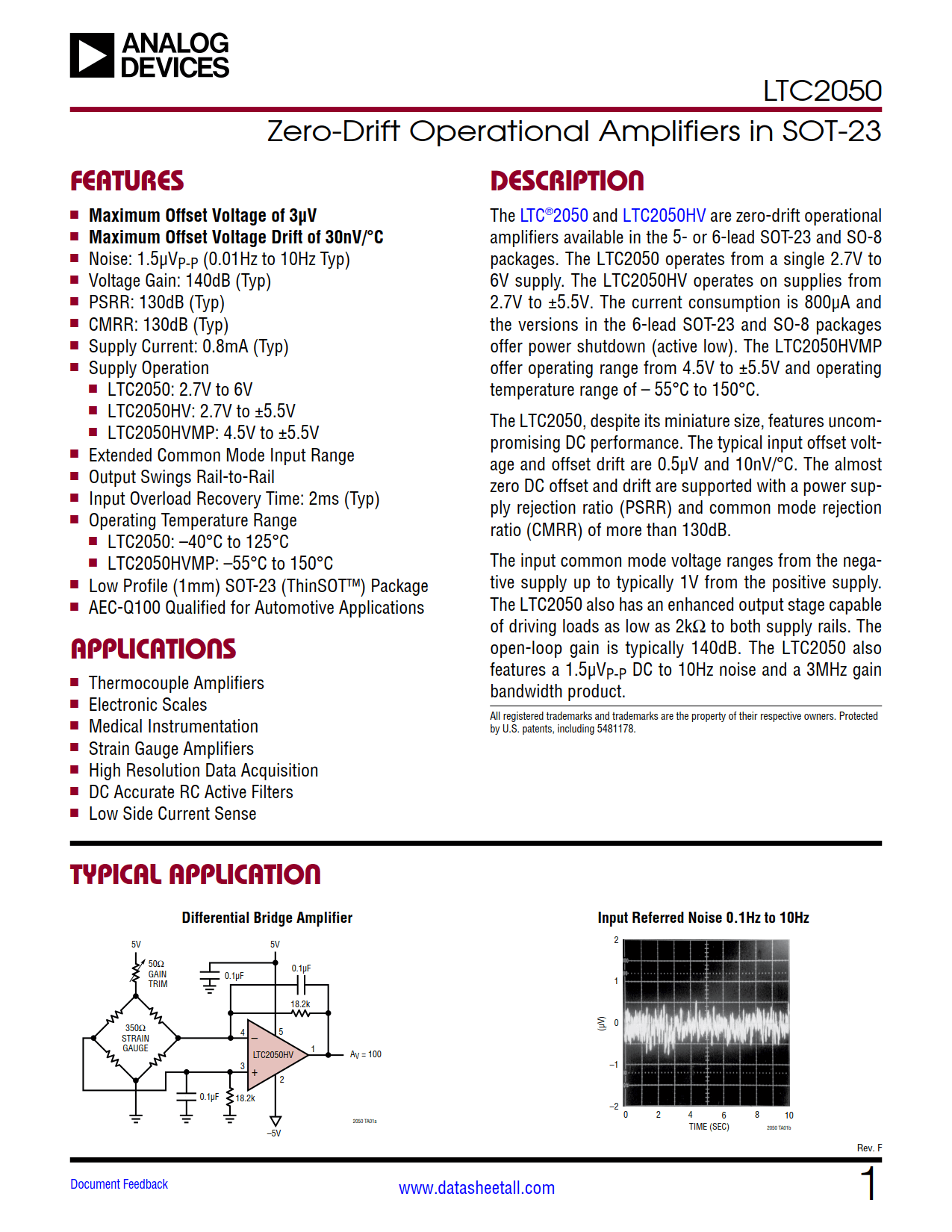 LTC2050 Datasheet